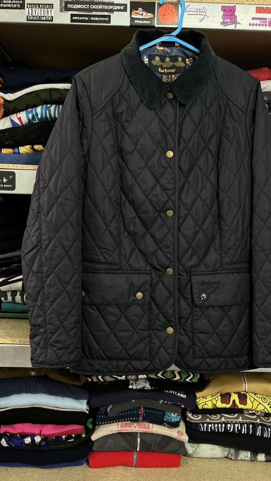 Barbour Barbour International Women’s Saddleworth Quilted Jacket Size M / US 6-8 / IT 42-44 - 3 Thumbnail