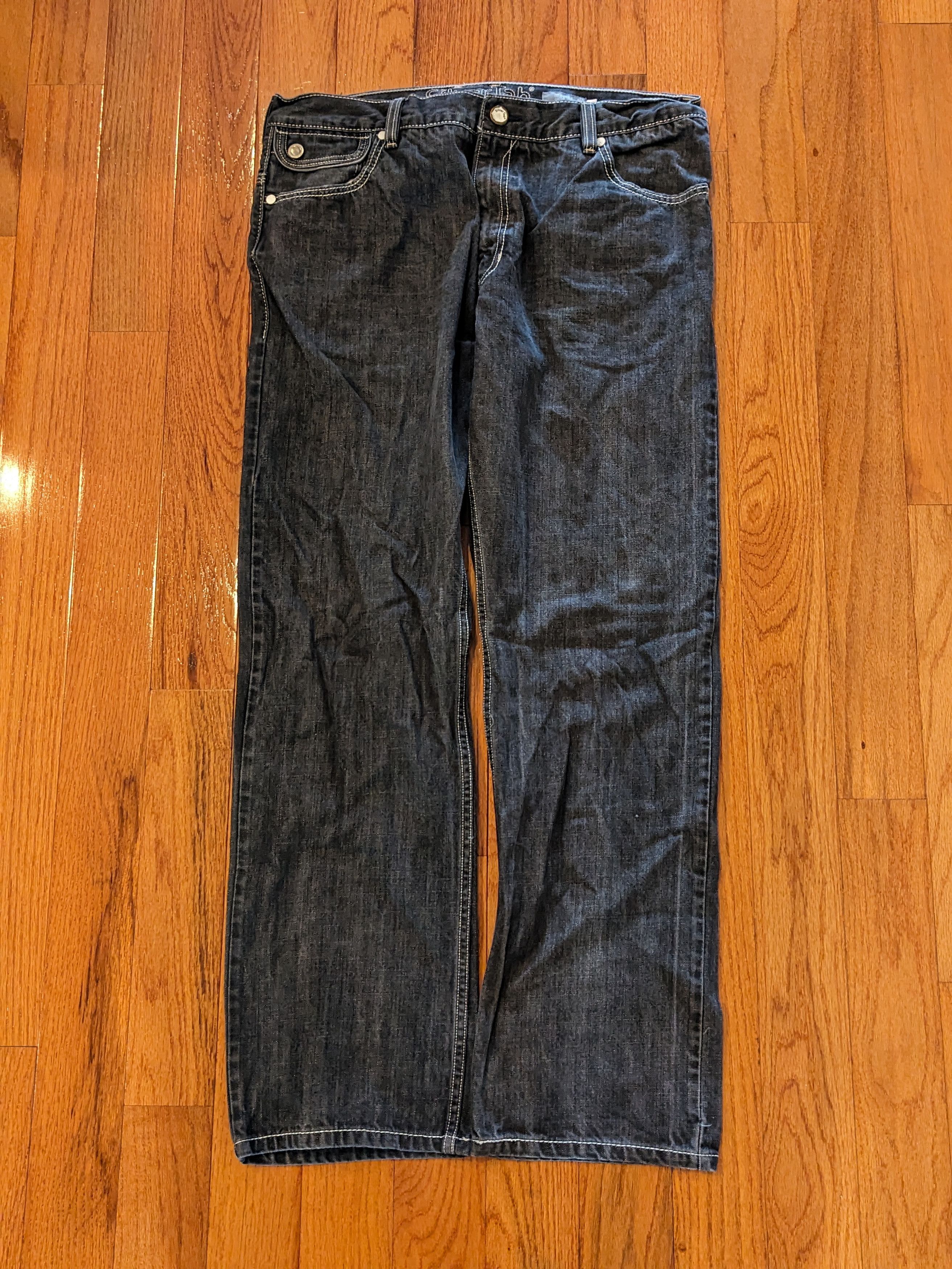 Levi's × Vintage Vintage Y2K Silver Tab 38 x 32 Gray Baggy Pants Size US 38 / EU 54 - 6 Thumbnail