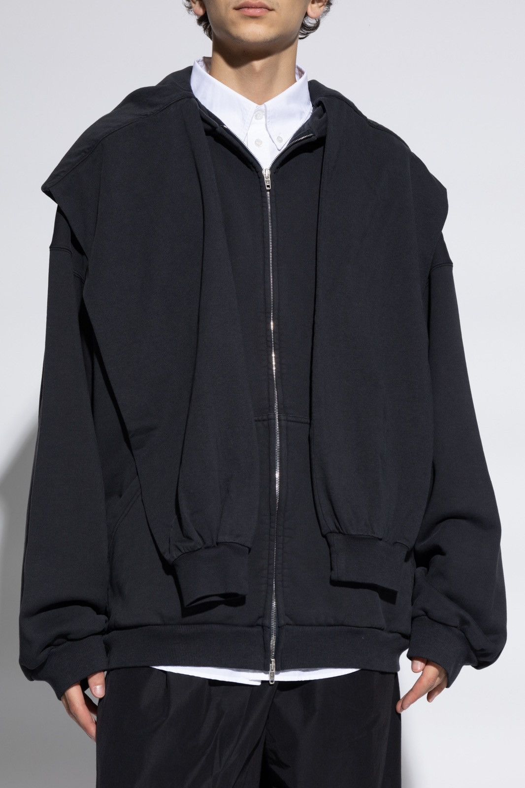 Balenciaga UNITY SPORTS ICON INCOGNITO ZIP-UP HOODIE Size US S / EU 44-46 / 1 - 10 Thumbnail
