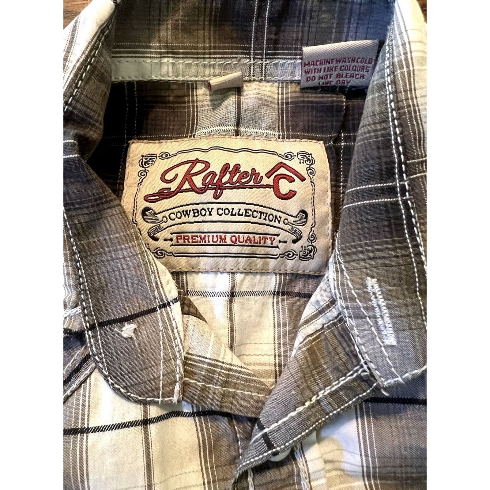 Roper Roper Cowboy Collection Plaid Snap Shirt Mens Small Western Pearl Snap Shirt Size US S / EU 44-46 / 1 - 2 Thumbnail