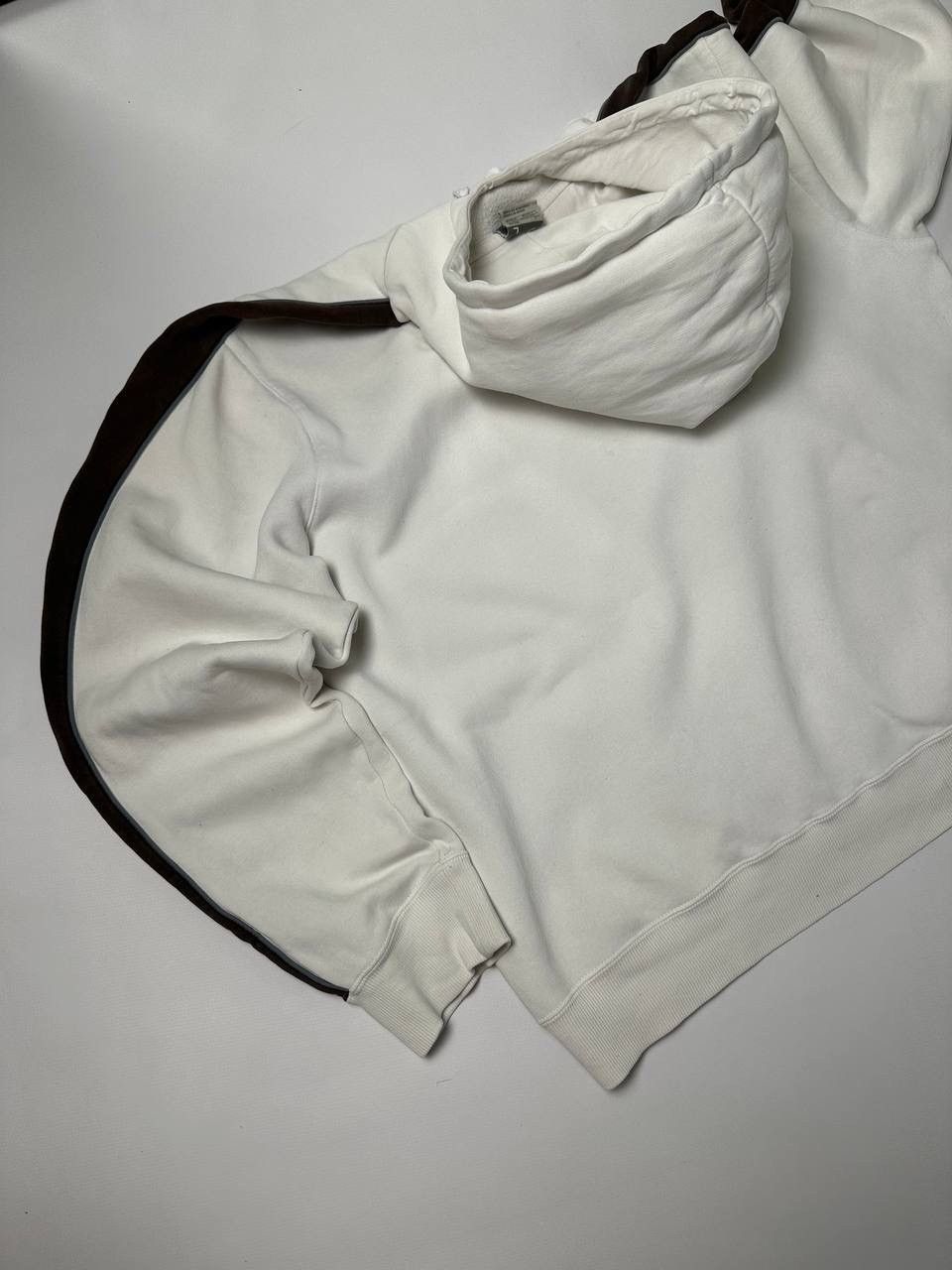 Nike × Vintage Vintage Nike Brown/White Boxy Hoodie Travis Size US L / EU 52-54 / 3 - 13 Thumbnail