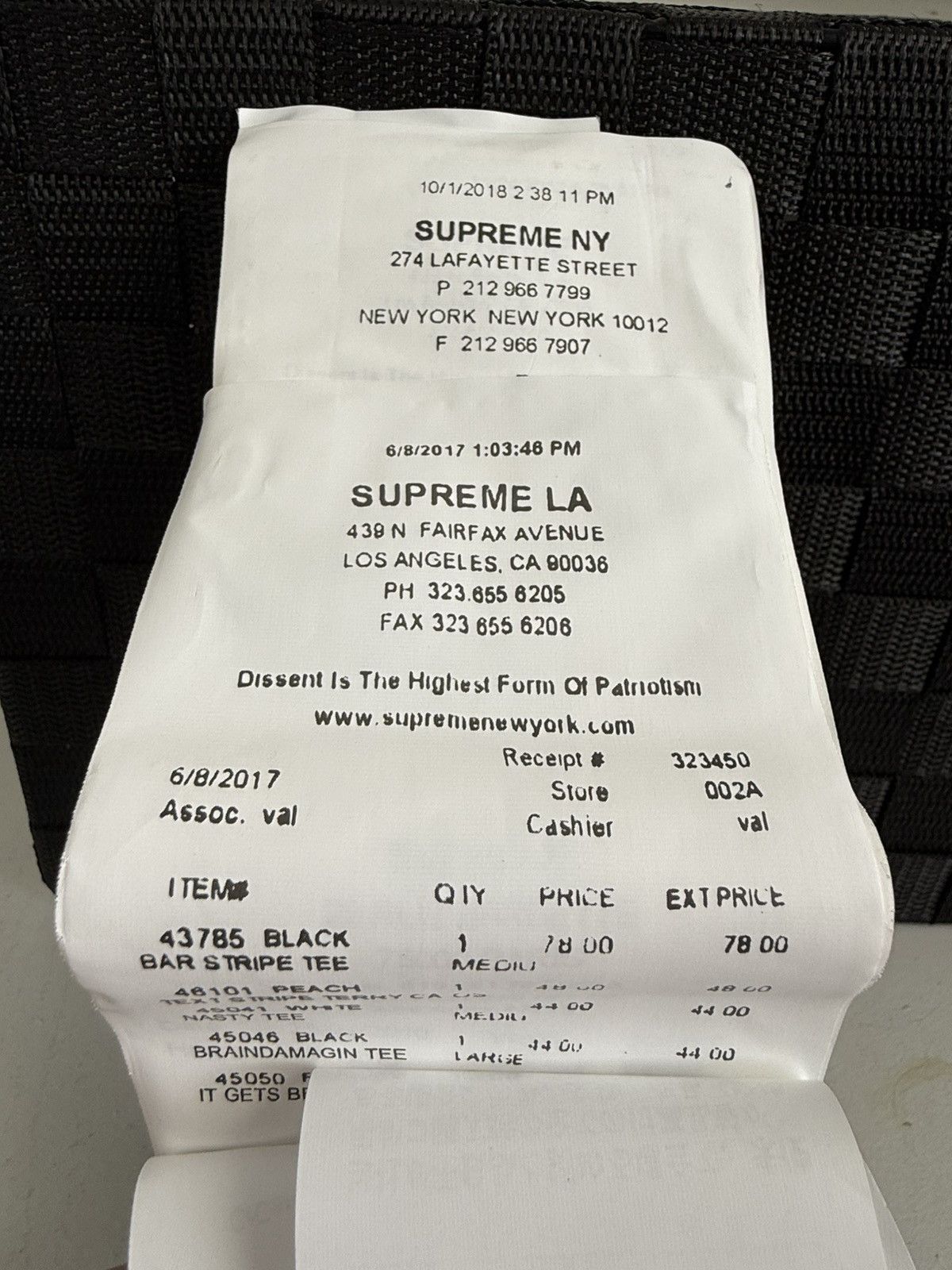 Maison Margiela × Supreme Supreme x MM6 Maison Margiela Receipt Wallet Size ONE SIZE - 3 Thumbnail