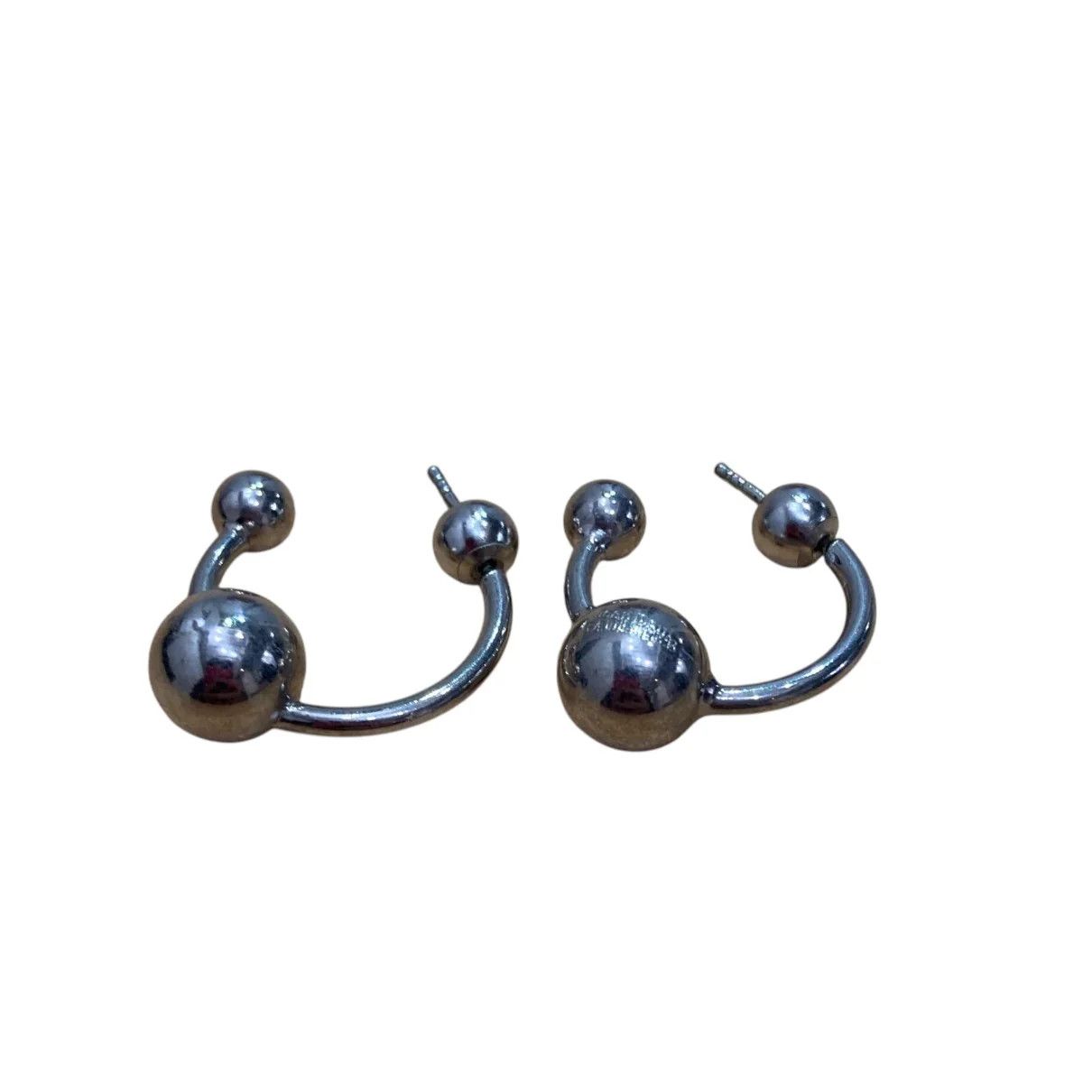 Jean Paul Gaultier Logo Ball Motif Earrings Size ONE SIZE - 2 Thumbnail