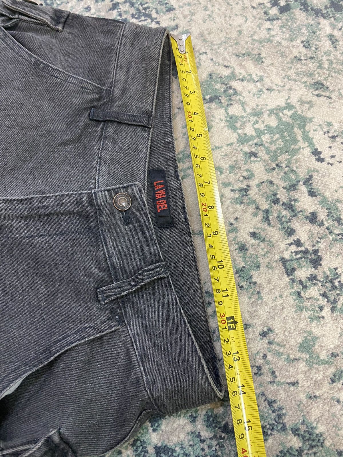 Japanese Brand Y2K Baggy Fashion Flare La Via Del Denim Pant Size US 28 / EU 44 - 9 Thumbnail