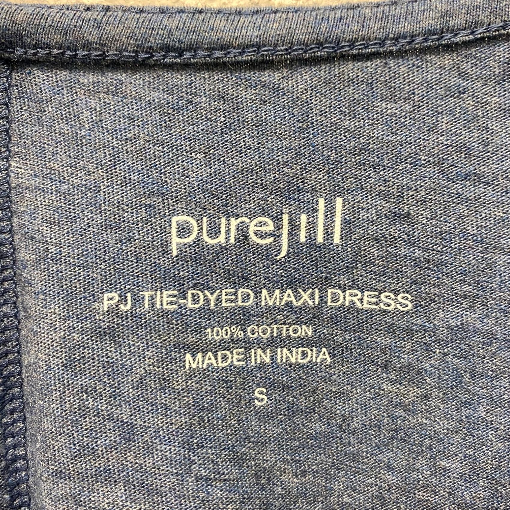 J. Jill J. Jill Sleep Dress Womens Small PJ Maxi Sleeveless 100% Cotton Blue Size S / US 4 / IT 40 - 4 Thumbnail