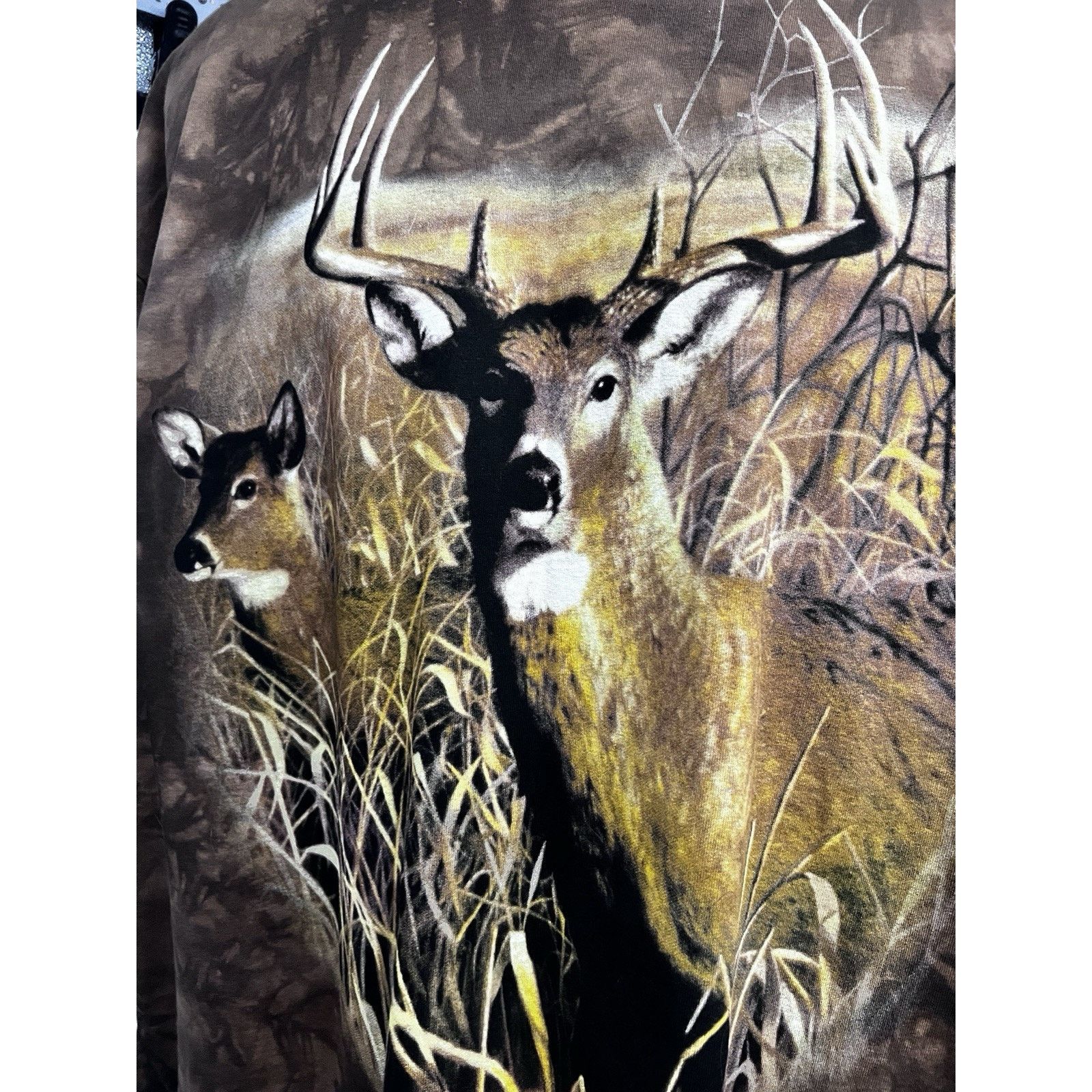 The Mountain The Mountain Brown Graphic Tie Dye Buck Deer Tee 2XL USA Size US XXL / EU 58 / 5 - 5 Thumbnail
