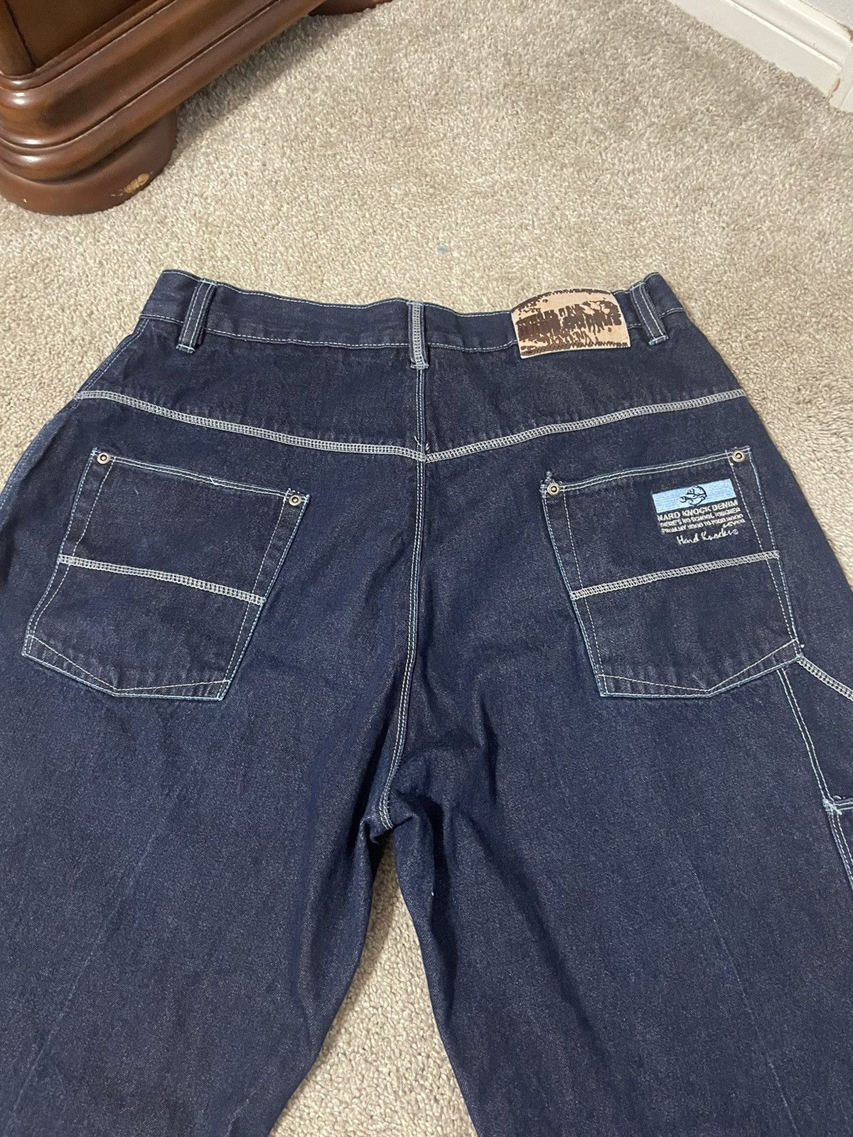Other Vintage Y2K School Of Hard Knocks Baggy Carpenter Jeans 36 Size US 36 / EU 52 - 3 Thumbnail