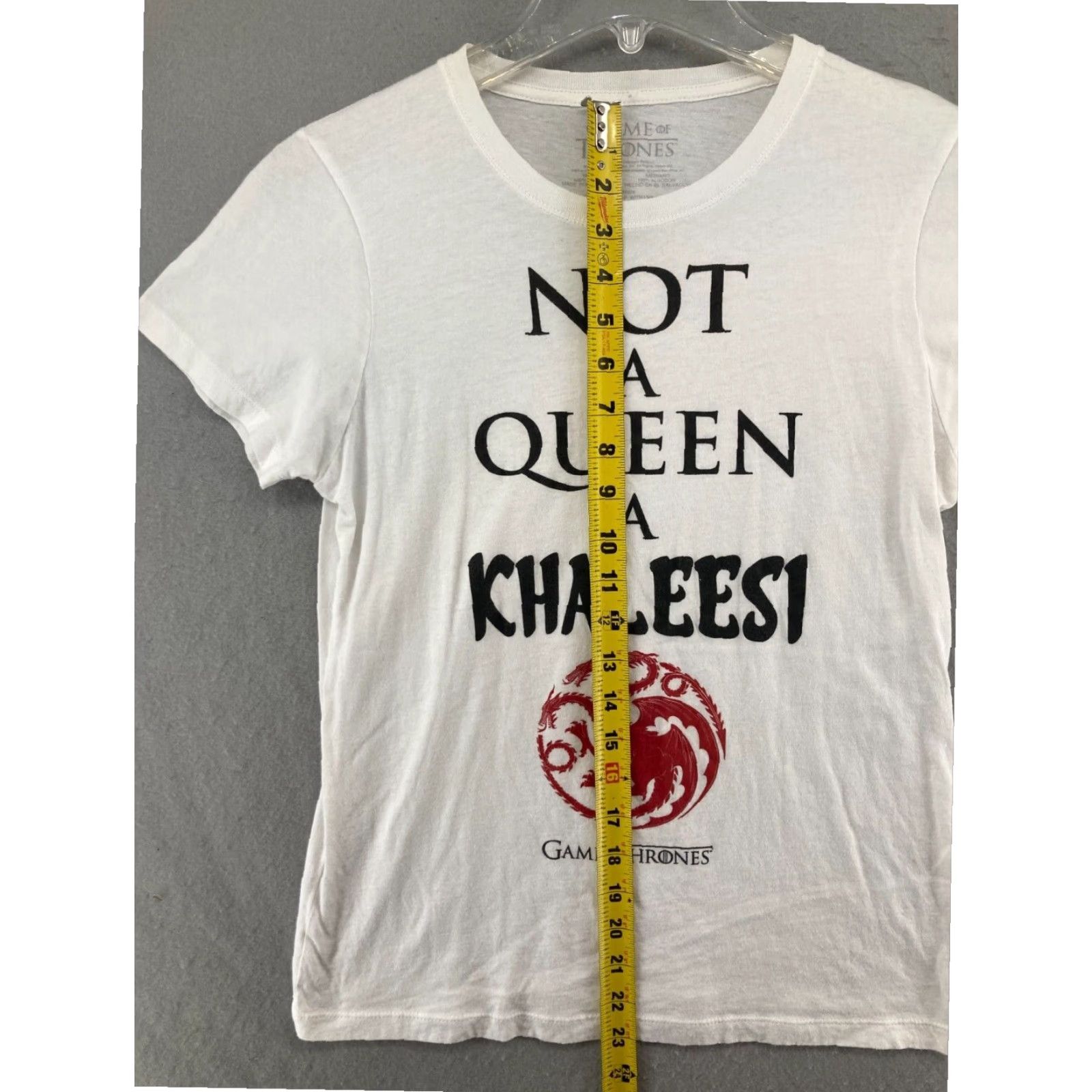 Vintage Game of Thrones Khaleesi Dragons Womens T Shirt Medium White Size M / US 6-8 / IT 42-44 - 4 Thumbnail