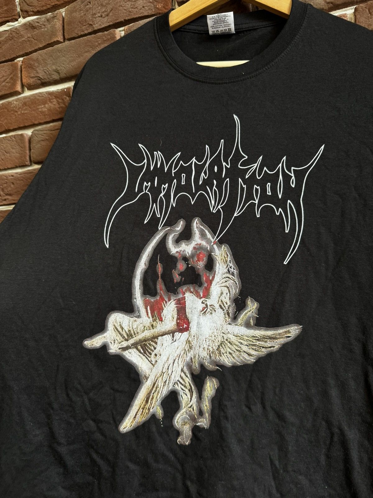 Band Tees Rare Immolation Bringing down Death Metal Band Tshirt Grail Size US L / EU 52-54 / 3 - 3 Thumbnail