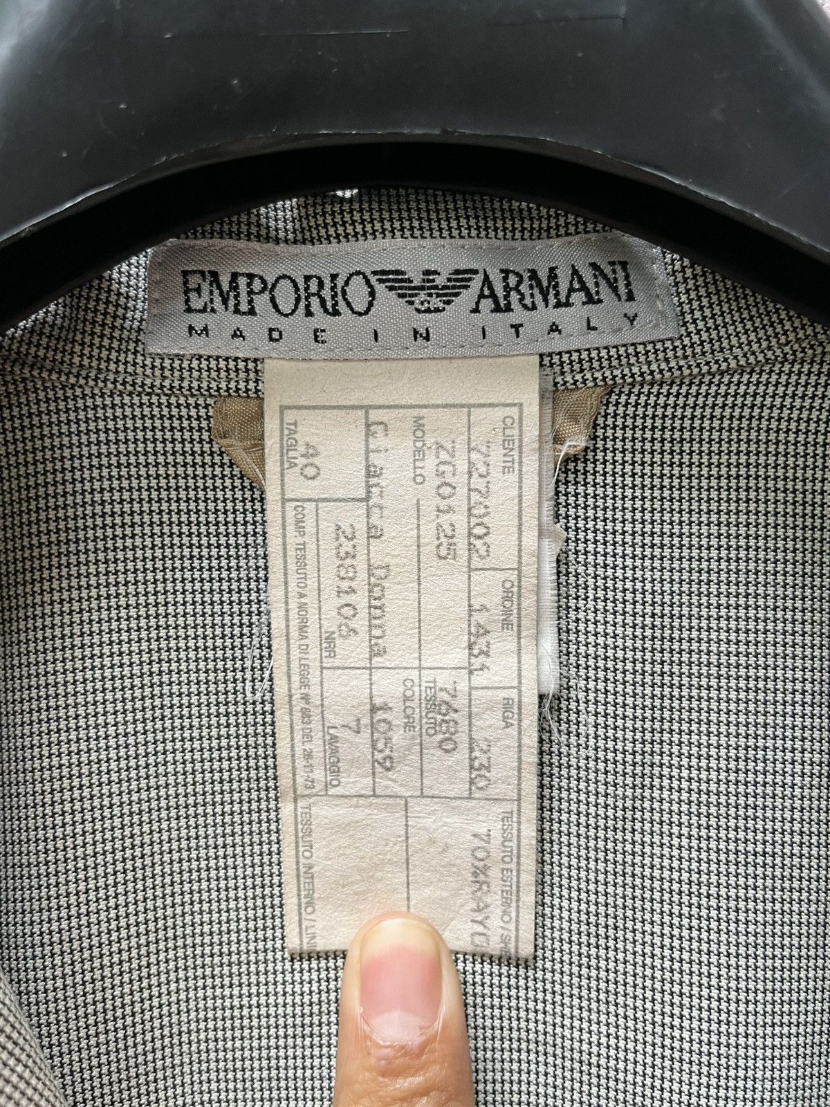 Emporio Armani Vintage Emperio Armani Grey Size 40R - 7 Thumbnail