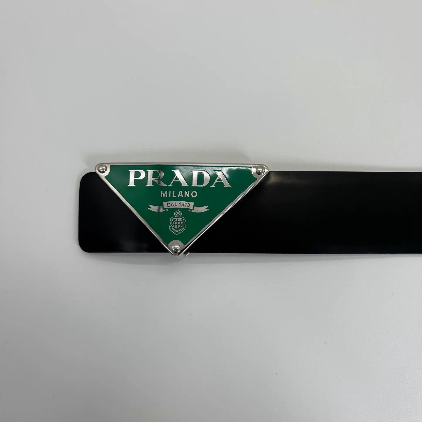 Prada Prada Saffiano Triangle Logo Belt 100x40 Size ONE SIZE - 2 Thumbnail