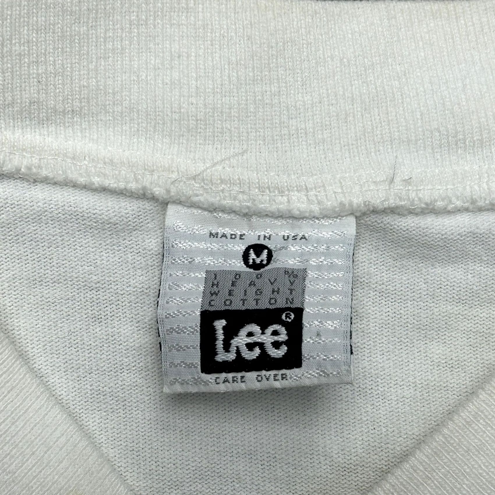 Lee VINTAGE Lee Shirt Mens Medium White V Neck Heavyweight Cotton Made USA 90s Size US M / EU 48-50 / 2 - 3 Thumbnail