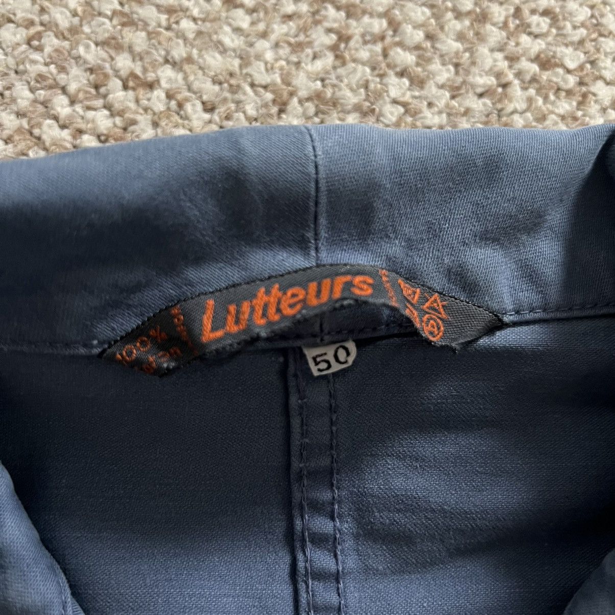 Le Laboureur Lutteurs vintage distressed works overshirt french jacket Size US M / EU 48-50 / 2 - 3 Thumbnail