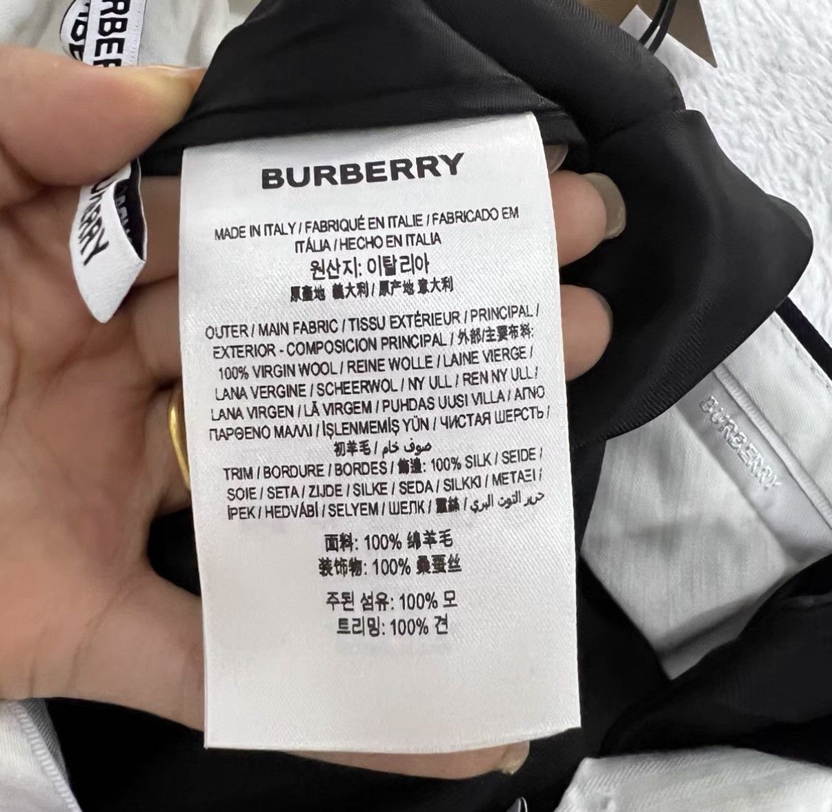 Burberry Burberry Black Split Hem Wide-leg Pants J41 Size 25" / US 0 / IT 36 - 4 Thumbnail