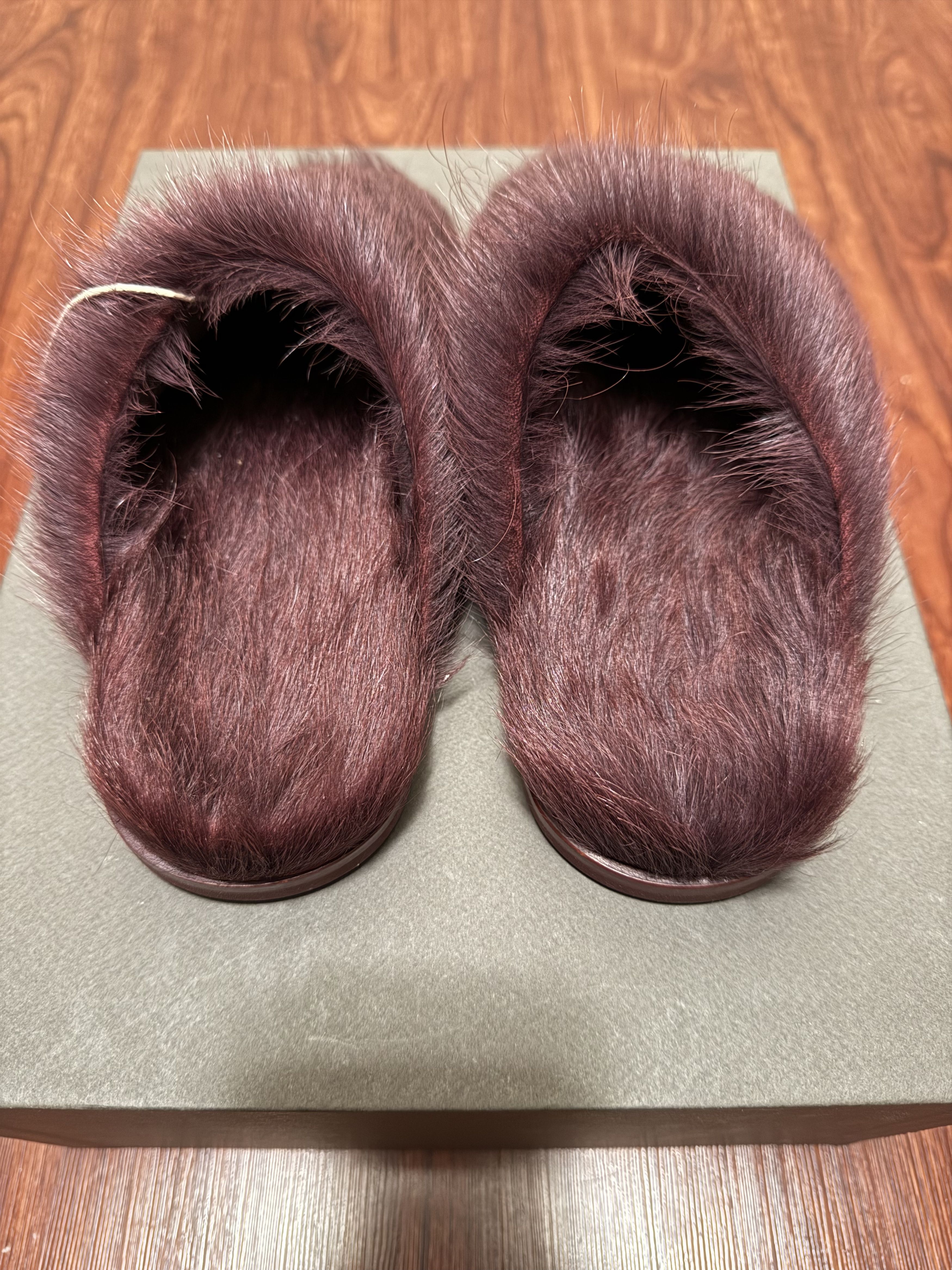 Rick Owens Pony hair slippers Size US 6 / IT 36 - 4 Thumbnail