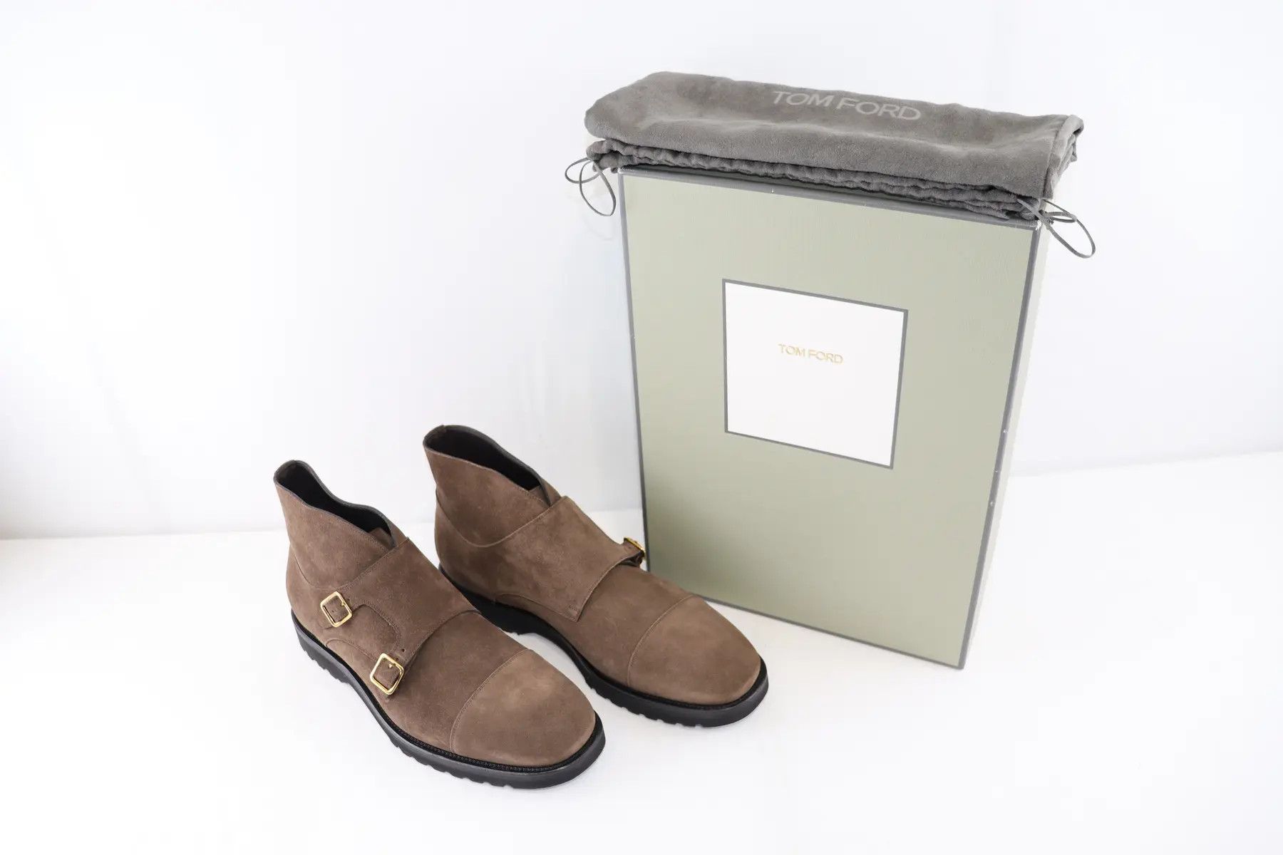 Tom Ford o1rshd1 Informal Monk Strap Boots in Brown Size US 10 / EU 43 - 9 Thumbnail