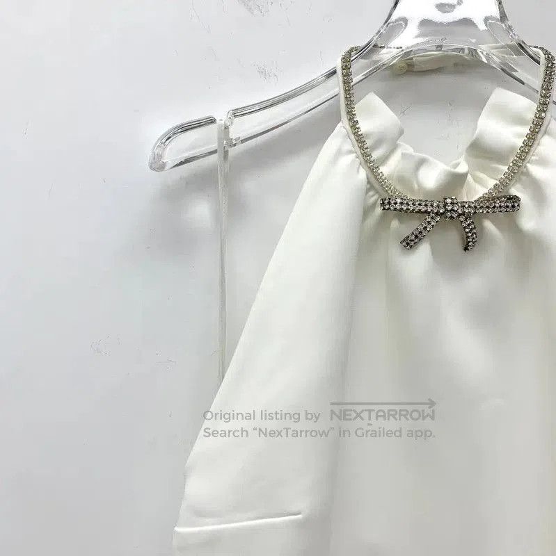 Miu Miu Miu Miu White Triacetate Women's Dress . Size XXS / US 00 / IT 34 - 3 Thumbnail