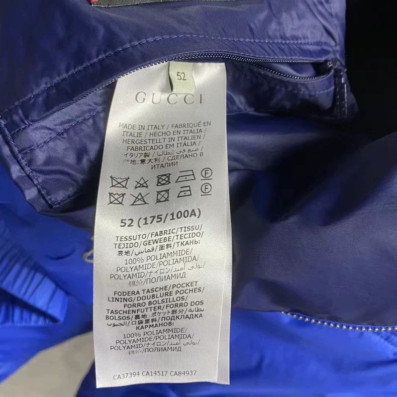 Gucci Gucci The latest blue stitching embroidered pattern logo do Size US L / EU 52-54 / 3 - 4 Thumbnail