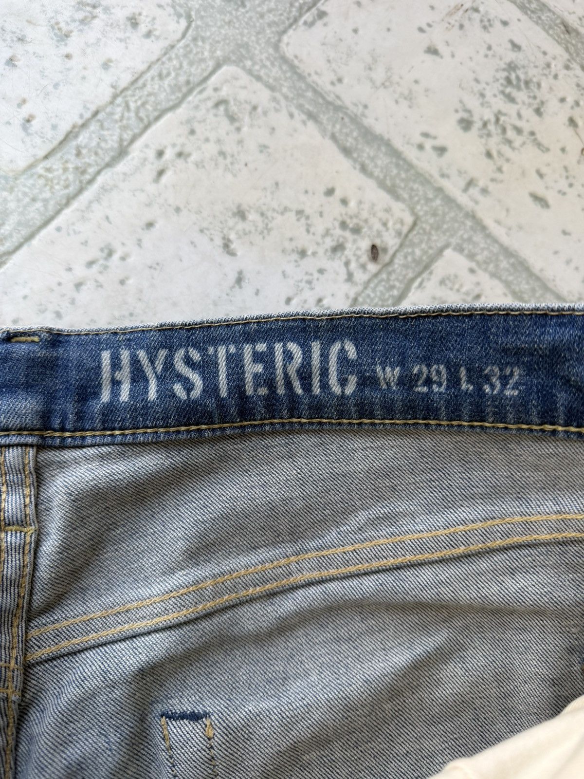 Hysteric Glamour Vintage Hysteric Glamour Boro Repaired Denim Pants Size US 30 / EU 46 - 6 Thumbnail
