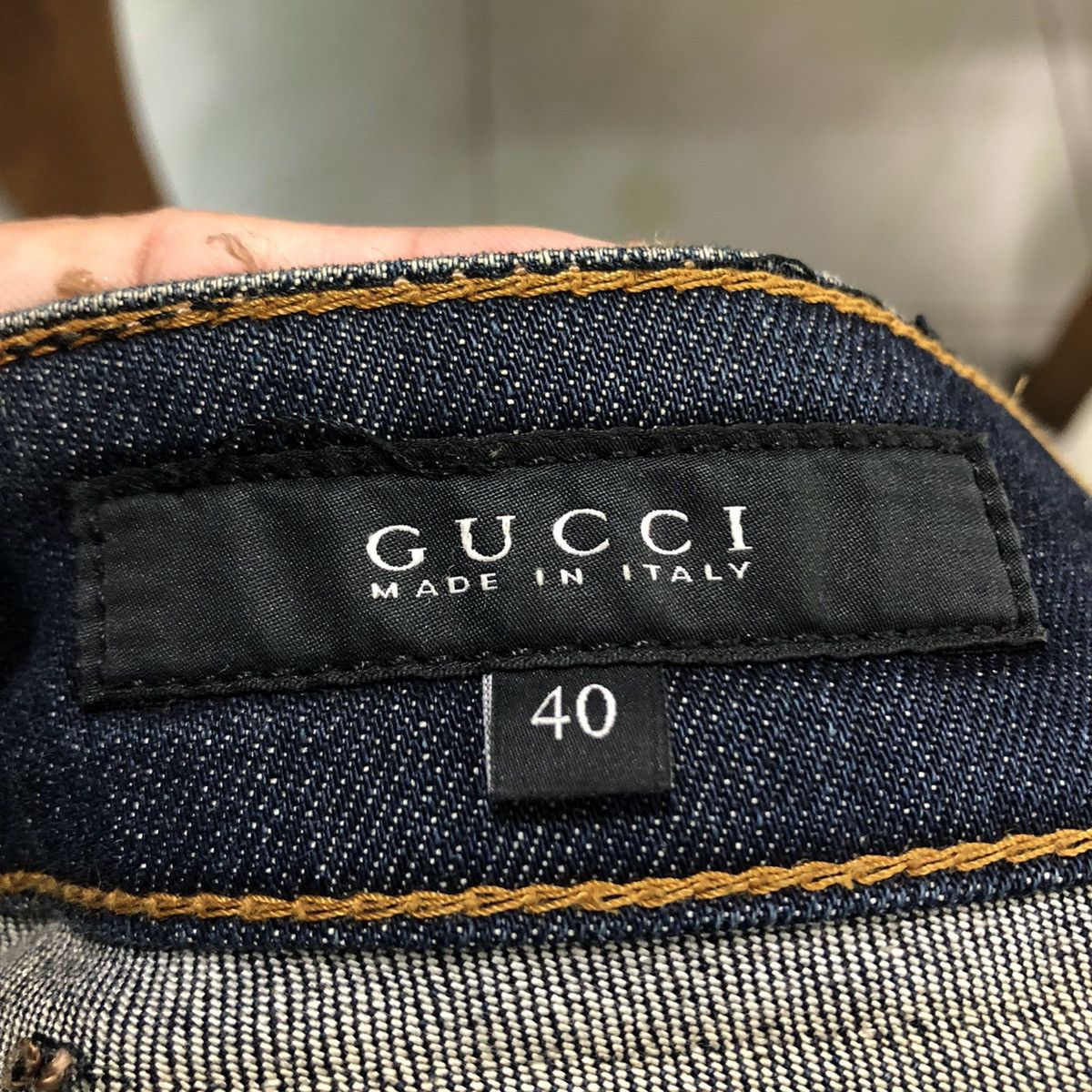 Gucci 📌Vintage Gucci Made in Italy Jeans Slim Fits Cutting Size US 40 / EU 56 - 20 Thumbnail