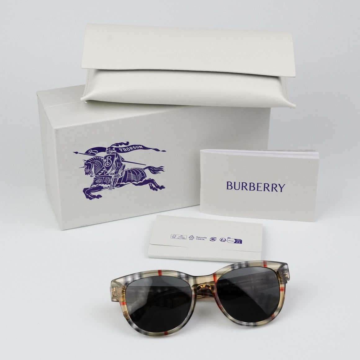 Burberry NEW Burberry BE4432U 412287 Grey Oval Women Sunglasses Size ONE SIZE - 12 Thumbnail
