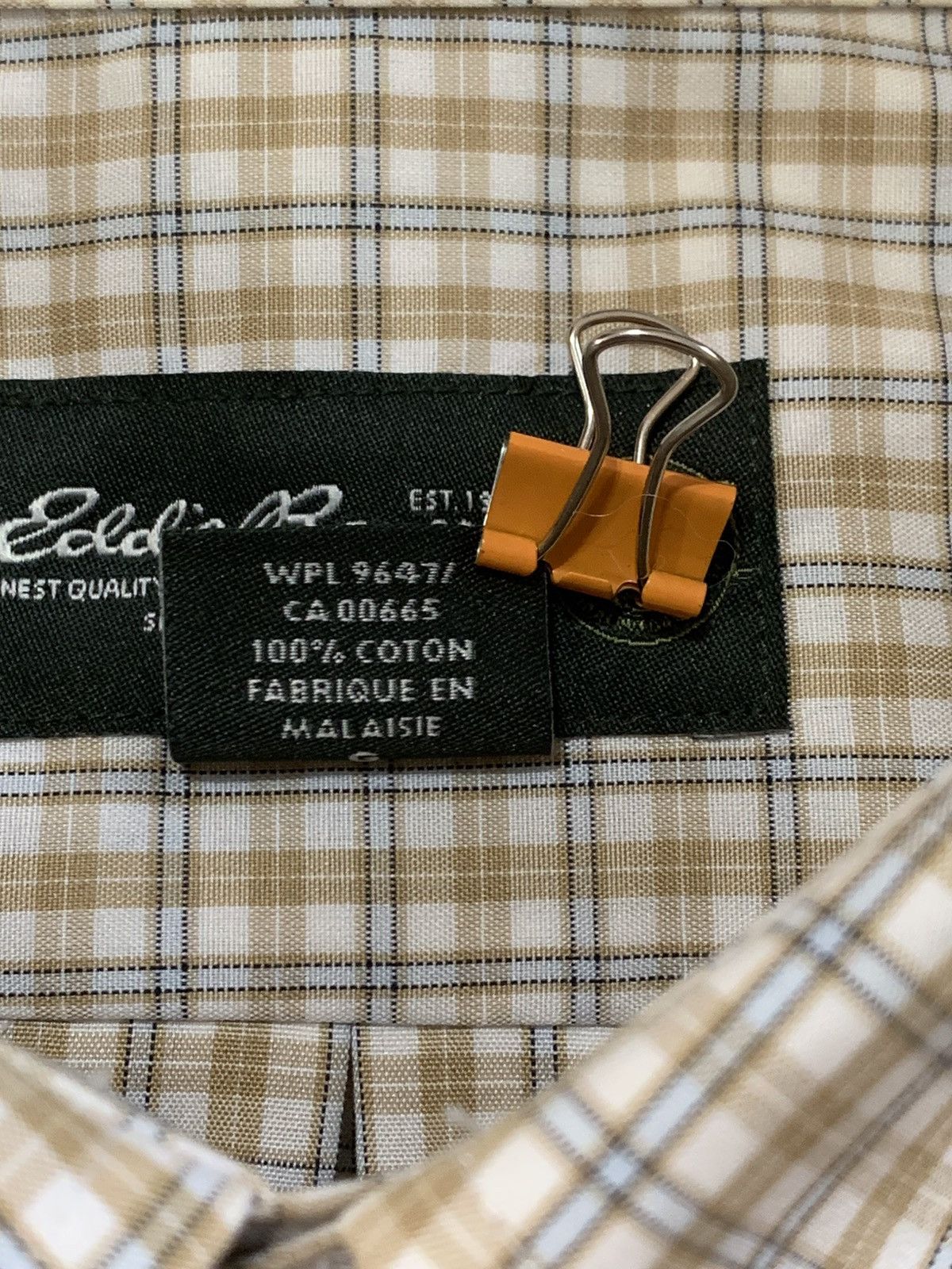Eddie Bauer SzL-Eddie Bauer Relaxed Fit Short Sleeve Button Up Plaid Size US L / EU 52-54 / 3 - 12 Thumbnail