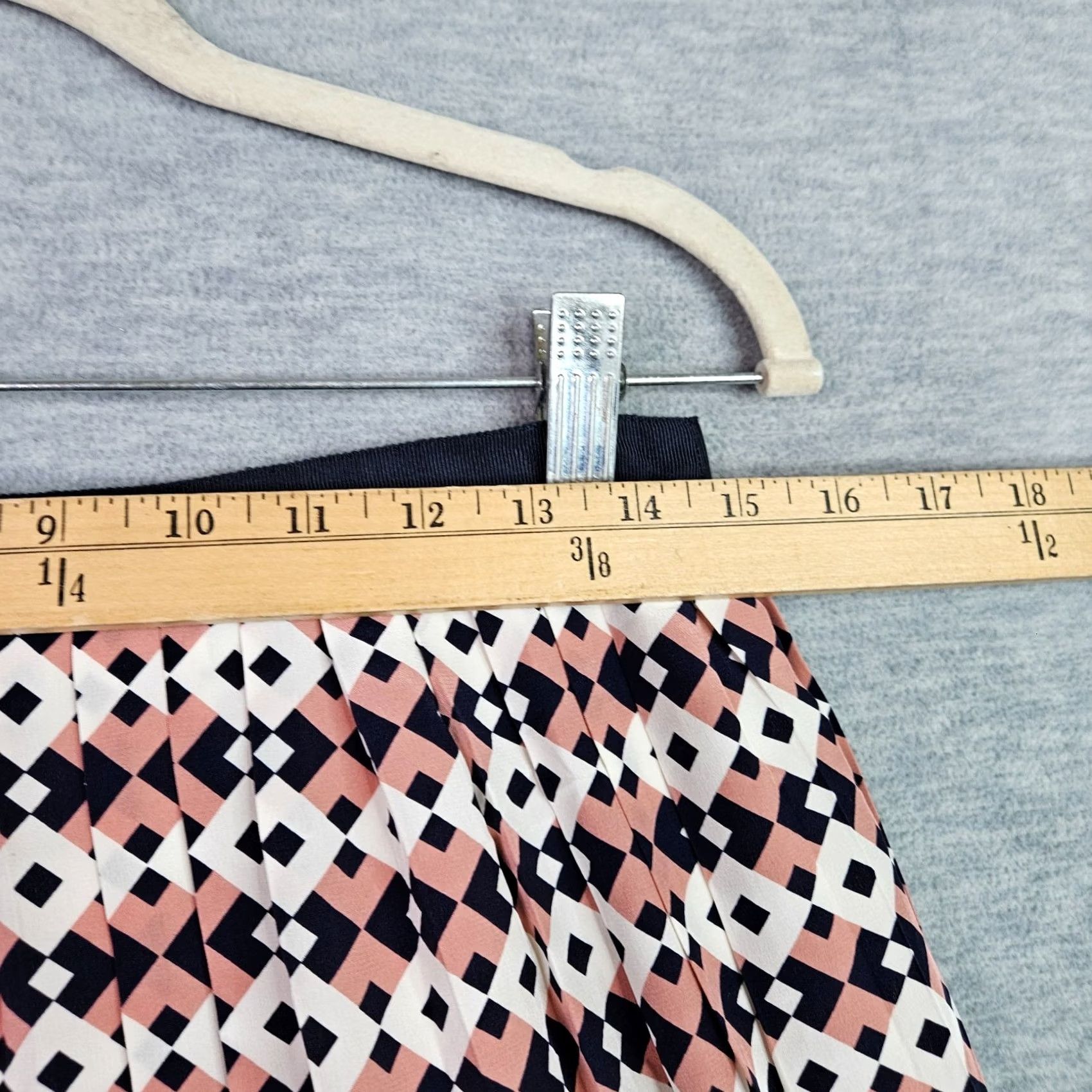 J.Crew J.CREW Skirt Womens 2 Women Size Geometric Print Pink Blue Line Casual Preppy Size 26" / US 2 / IT 38 - 3 Thumbnail