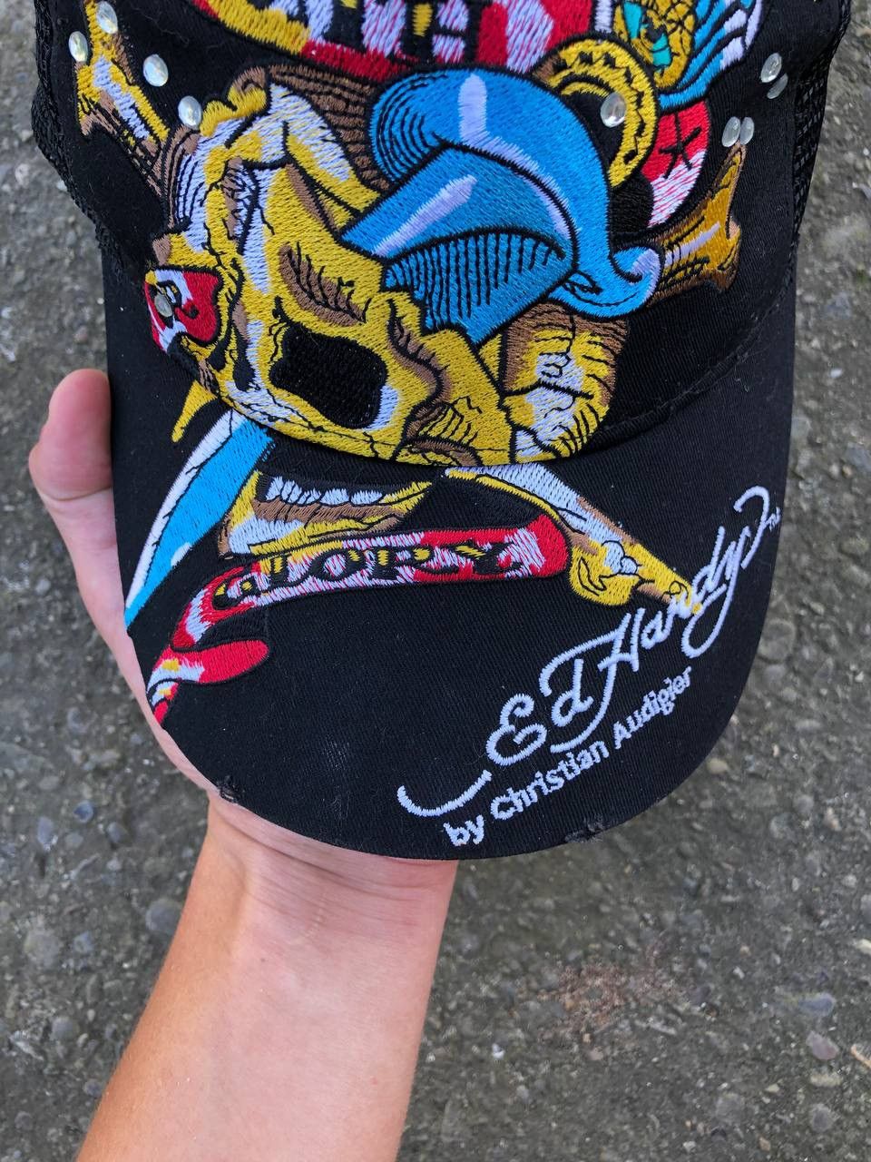 Other Vintage Y2K Ed Hardy cap skull big logo Size ONE SIZE - 6 Thumbnail