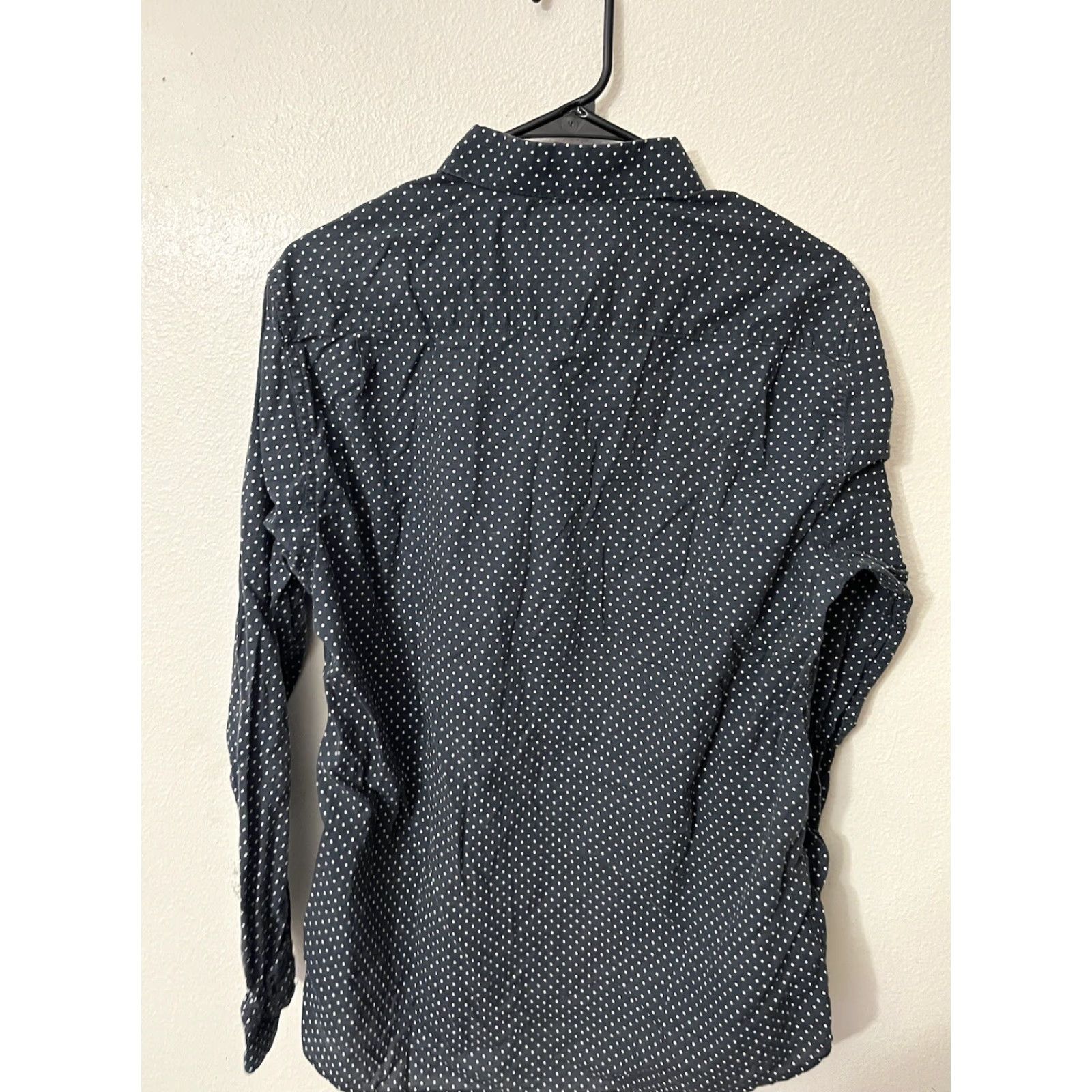 Vintage Peter Werth London Mens Black Button Up Shirt Sz S Polka Dots Geometric Shirt Size US S / EU 44-46 / 1 - 3 Thumbnail