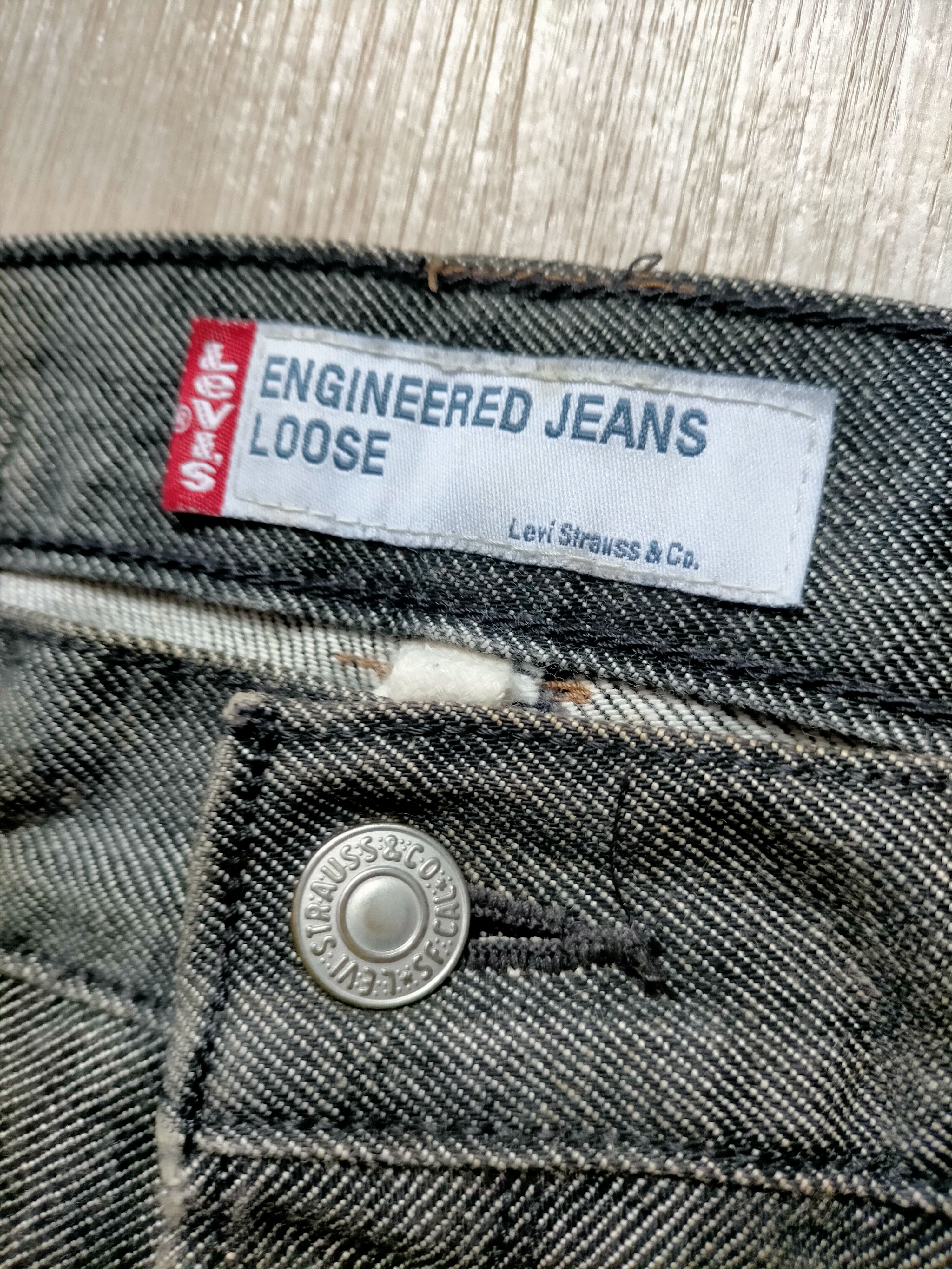 Levi's Vintage 1992 Levis Engineered Jeans Black Rusty Denim pants Size US 30 / EU 46 - 15 Thumbnail