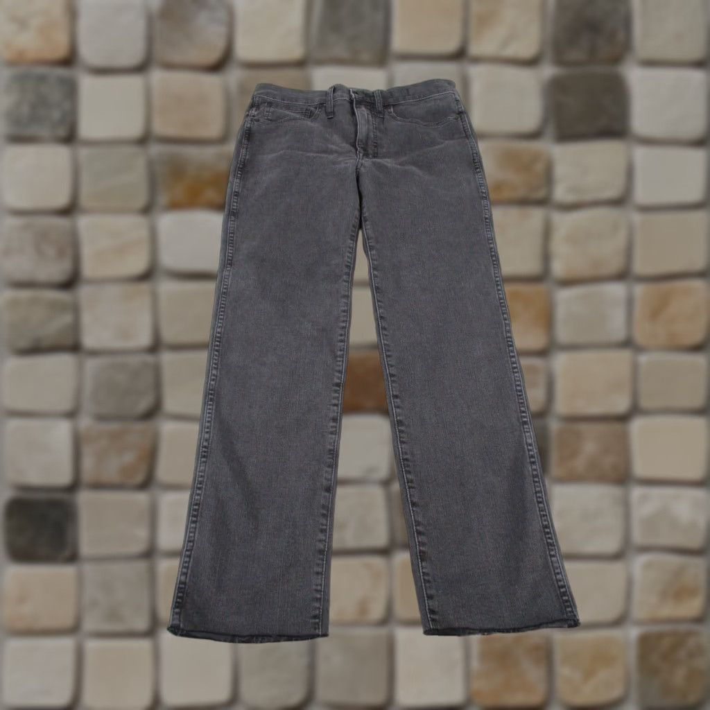 Madewell Madewell Jeans Women's 27 Stovepipe Charcoal Gray Denim Straight High Rise Regular Size 27 Women's Denim - 90s Inspired? (If not 90s, omit) Size 27" / US 4 / IT 40 - 1 Thumbnail