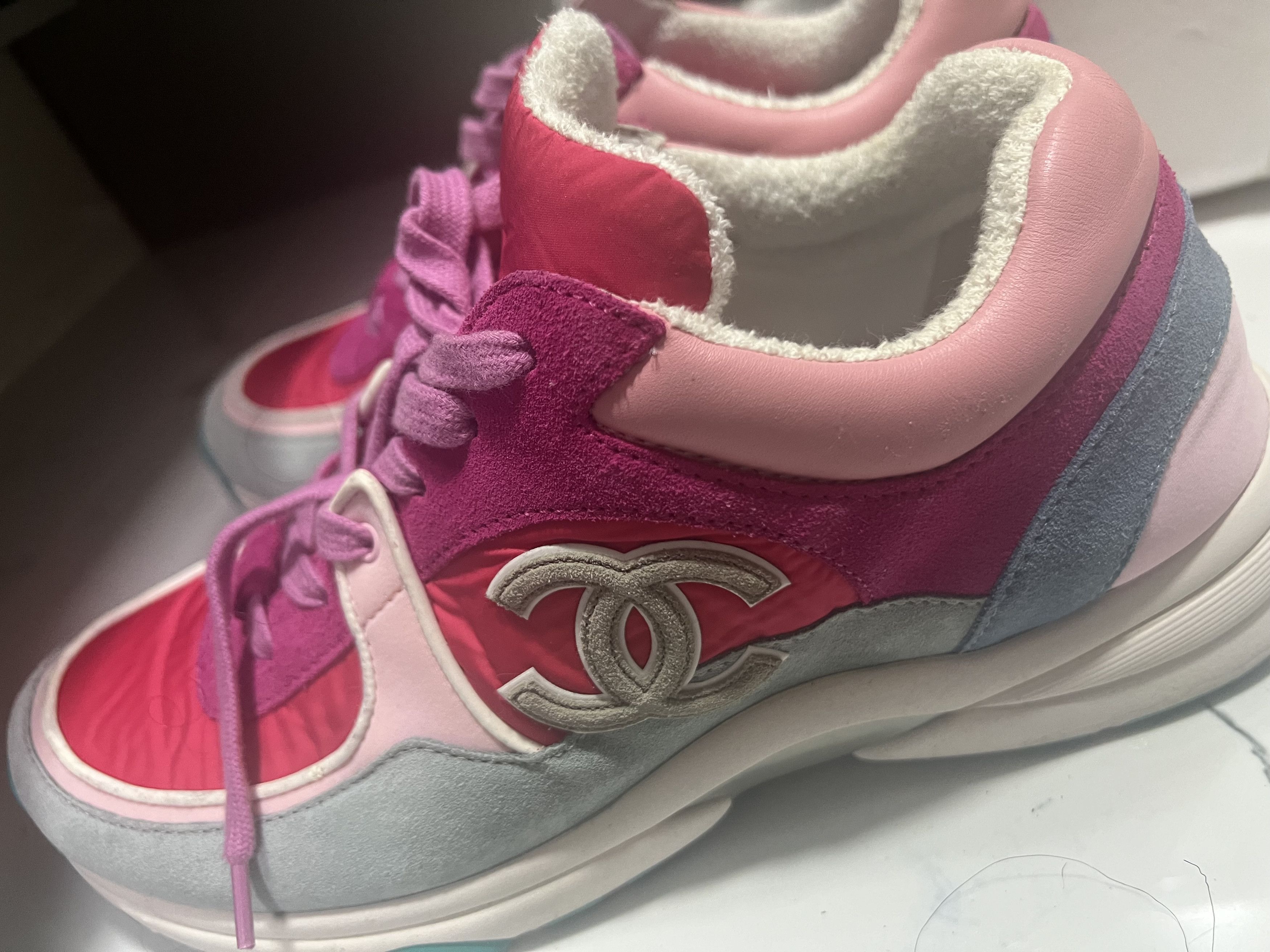 Chanel Chanel CC Trainers Pink Size US 11 / IT 41 - 3 Thumbnail
