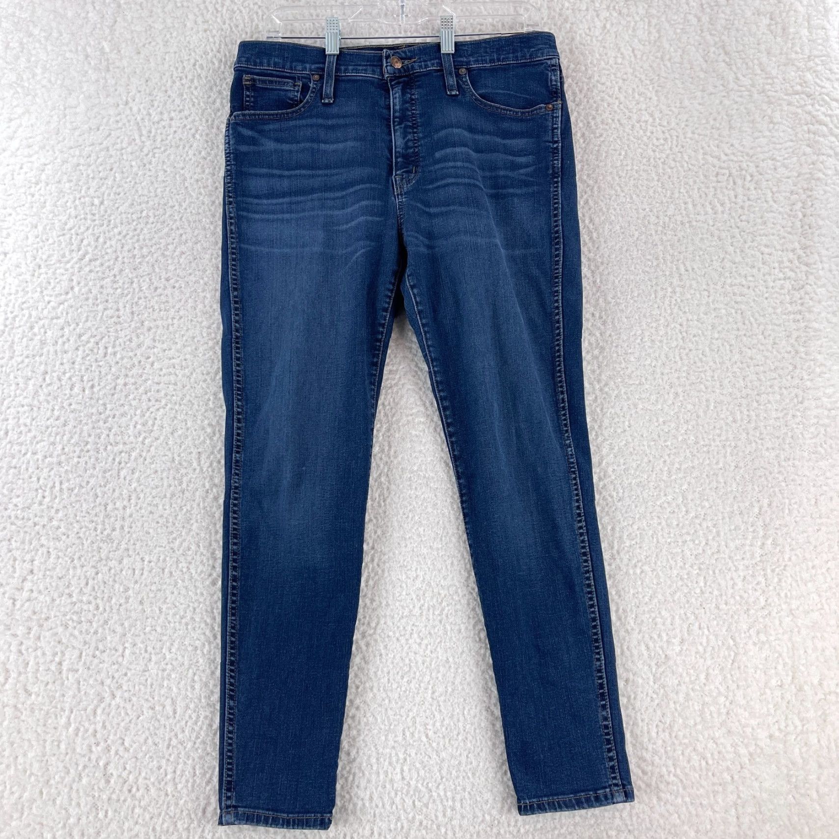 Madewell Madewell Jeans Womens Regular 31 Blue Denim 10" High-Rise Skinny Jeans Casual Size 24" / US 00 / IT 34 - 2 Thumbnail