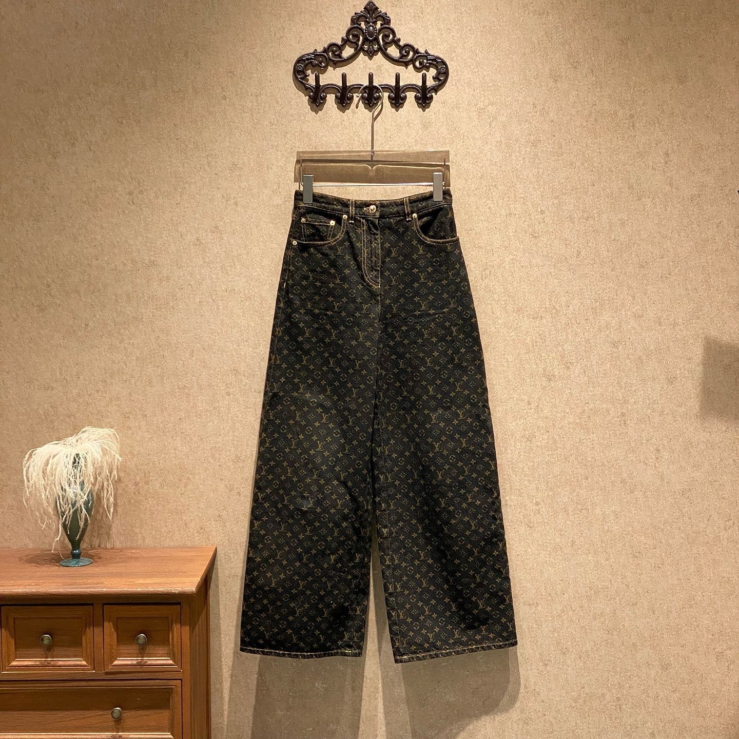 Louis Vuitton Louis Vuitton Monogram Denim Jeans Size 34 Size 24" / US 00 / IT 34 - 1 Thumbnail