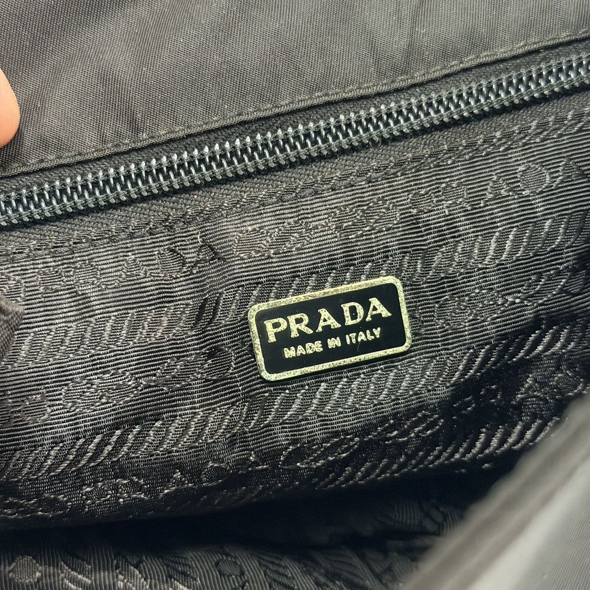 Prada Prada Nylon Black Top Handle Dinner Bag Size ONE SIZE - 9 Thumbnail