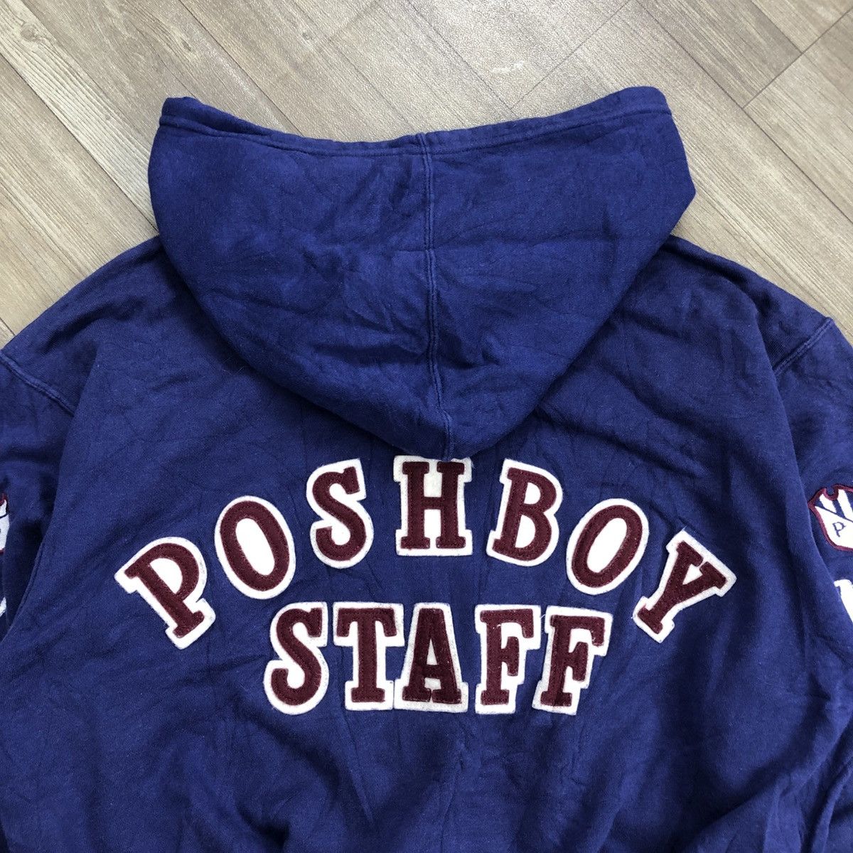 Japanese Brand × Vintage 1990s Vintage Posh Boy Staff Embroidered Zipper Hoodie Size US M / EU 48-50 / 2 - 11 Thumbnail