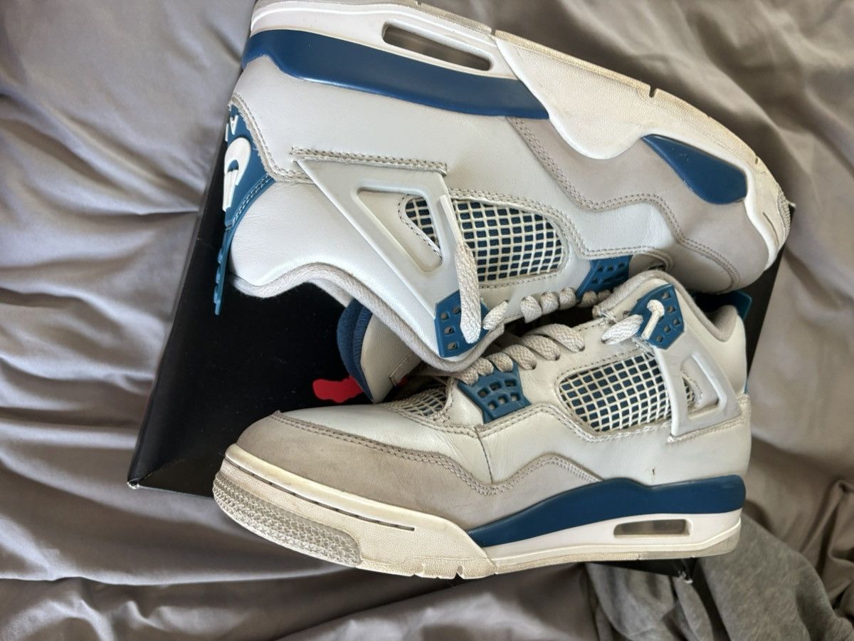 Jordan Brand Jordan Air Jordan 4 Military Blue 2024 Men’s Sneaker Size US 8 / EU 41 - 4 Thumbnail