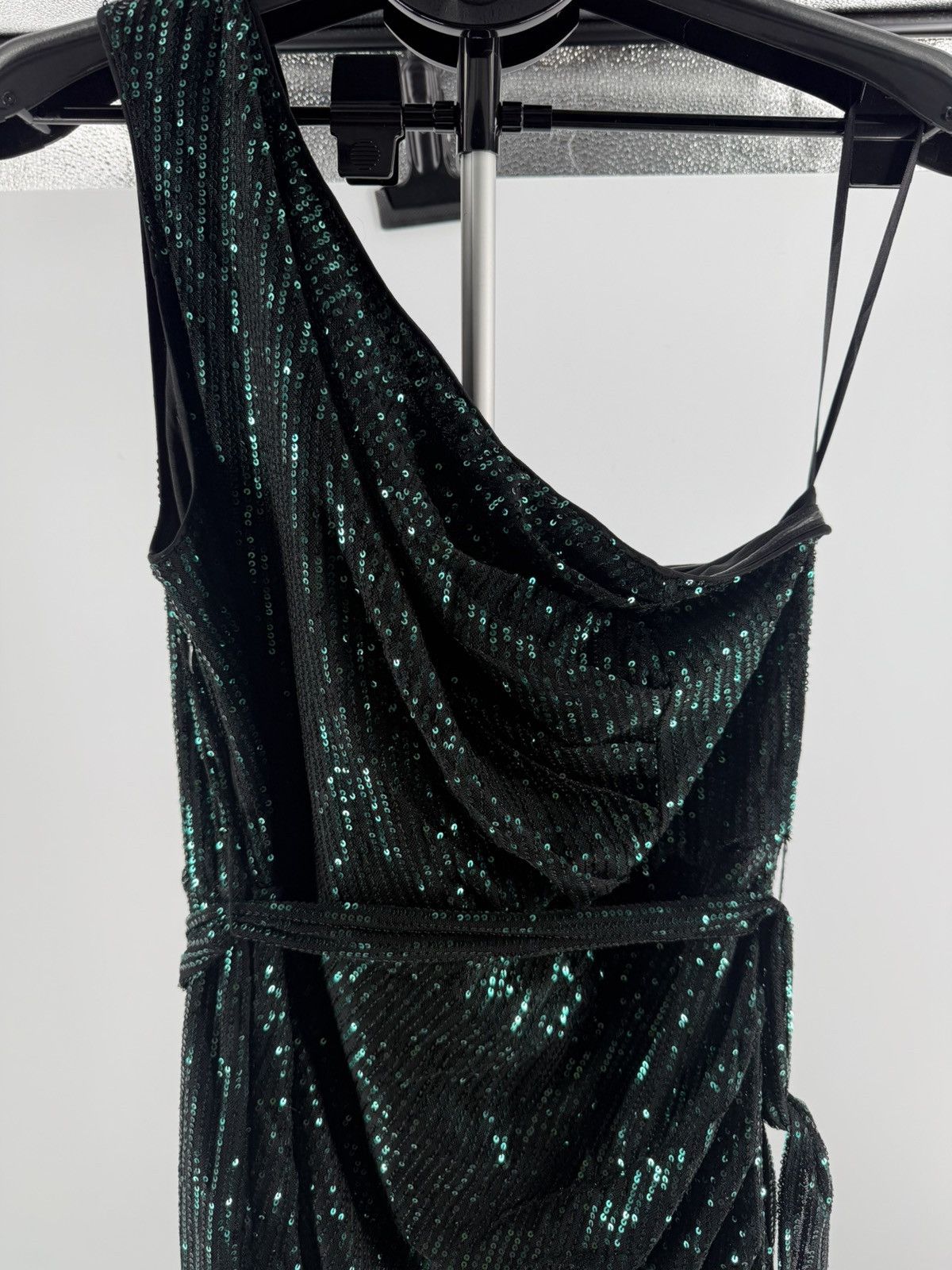 Other Grace Karin Green Sequin One Shoulder Formal Dress Size XL Size XL / US 12-14 / IT 48-50 - 3 Thumbnail