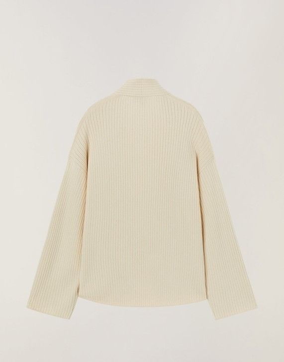 Loro Piana o1srvl11e1024 Cocooning Silk Cardigan in Ivory Size XS / US 0-2 / IT 36-38 - 2 Thumbnail