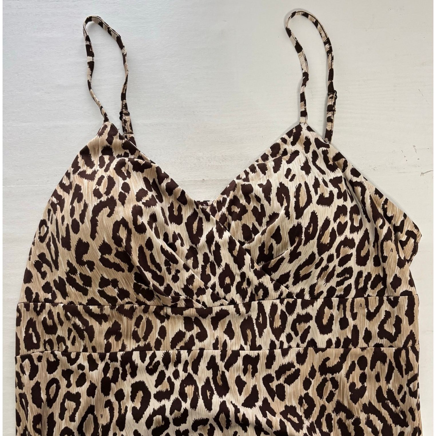 Other Essentials by Milano Leopard Print Slip Maxi Dress Large Size L / US 10 / IT 46 - 5 Thumbnail