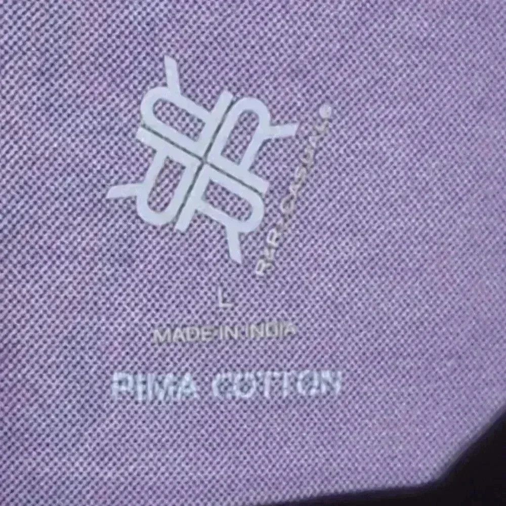 Designer R&R casual Men's purple Polo Shirt Pima Cotton sz L Size US L / EU 52-54 / 3 - 3 Thumbnail