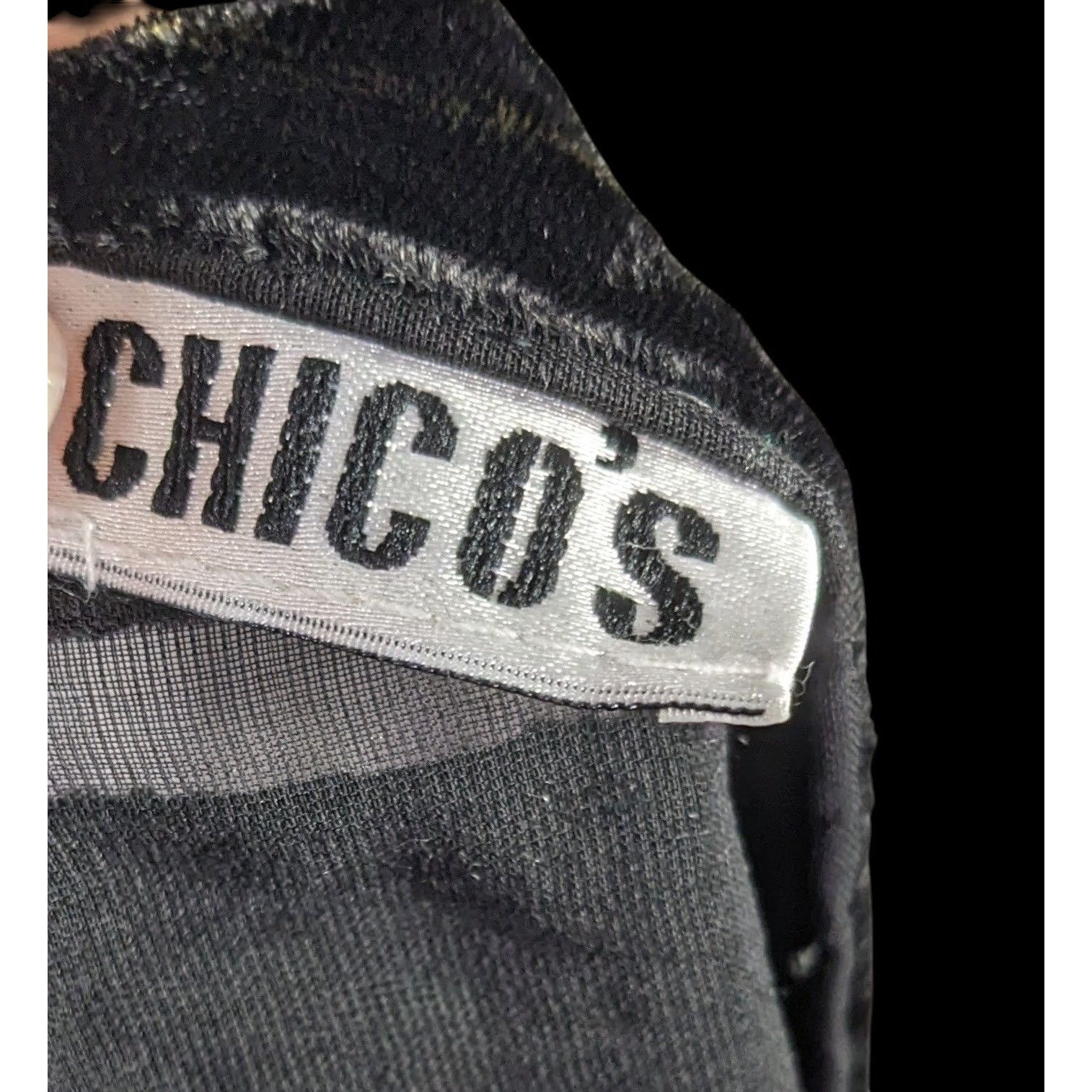 Chicos Chicos Black Burnt Velvet Scarf With Gold Baroque Print Size ONE SIZE - 5 Thumbnail