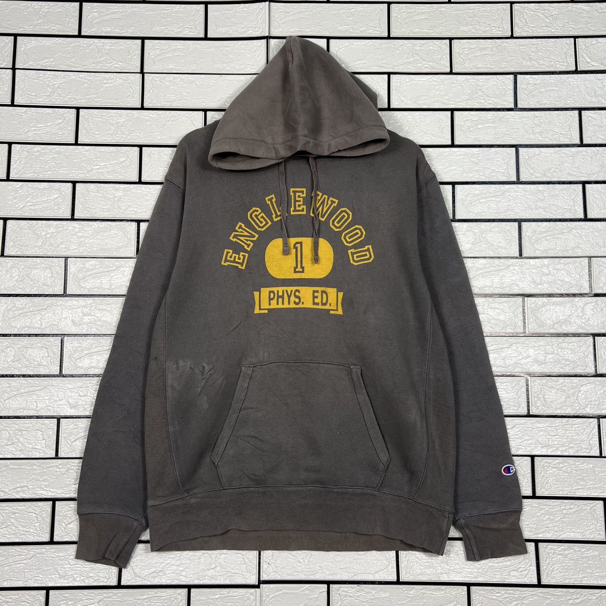 Champion Vintage CHAMPION ENGLEWOOD Pullover Hoodies #3958-C180 Size US XL / EU 56 / 4 - 4 Thumbnail