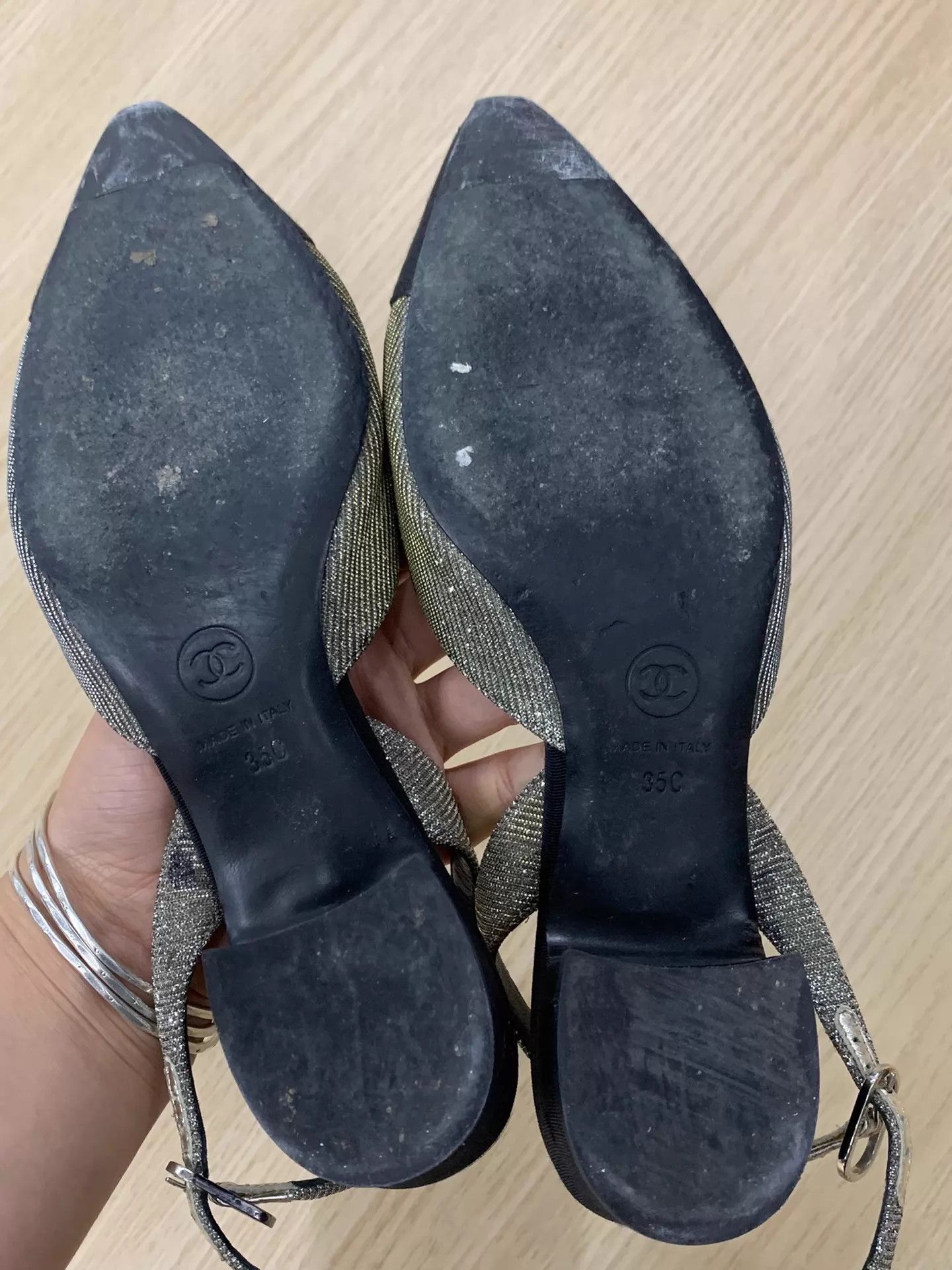 Chanel Chanel Shimmer Colorblock Pumps Size 35 New Size US 4.5 / IT 34.5 - 4 Thumbnail