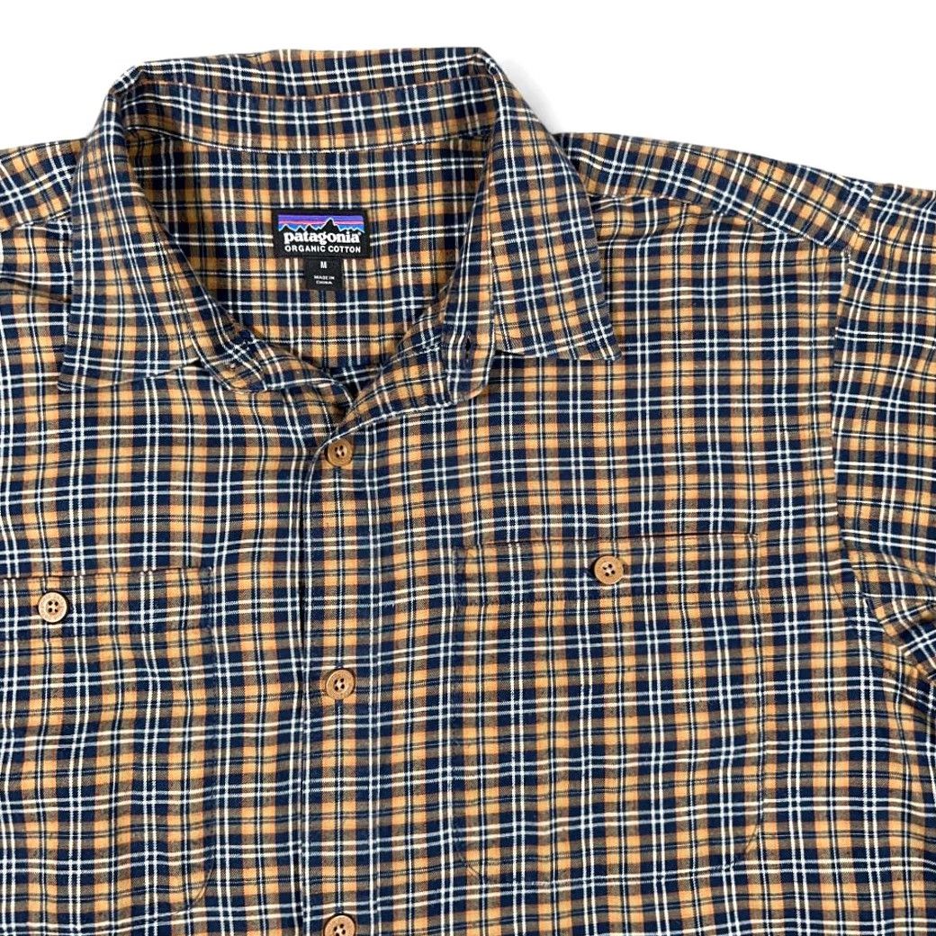 Patagonia Patagonia Shirt Adult MEDIUM Brown Blue Plaid Flannel Organic Cotton Outdoor Size US M / EU 48-50 / 2 - 2 Thumbnail