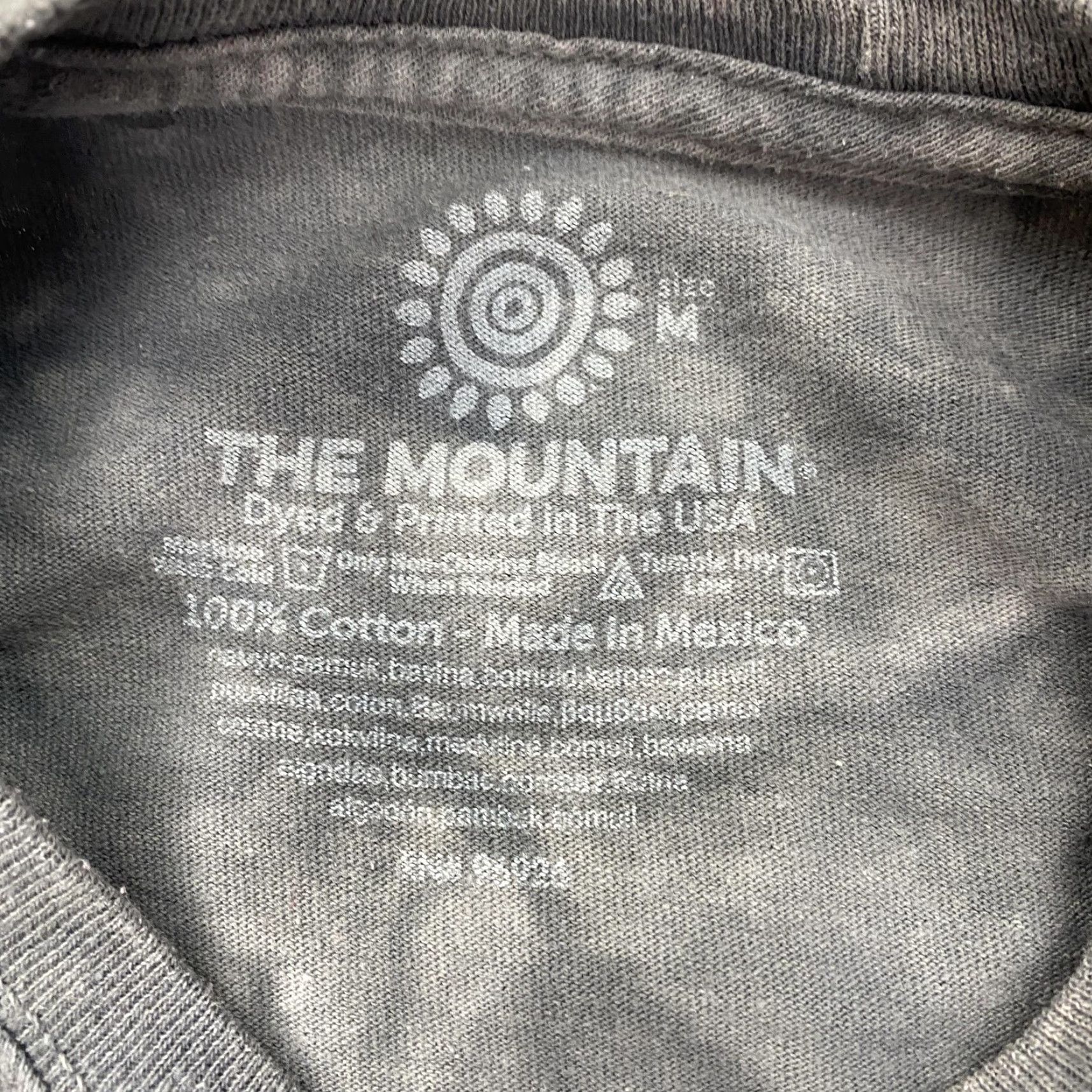 The Mountain VINTAGE The Mountain Shirt Mens Medium Gray Big Face Dog Graphic Tie Dye Tee USA Animal Size US M / EU 48-50 / 2 - 4 Thumbnail