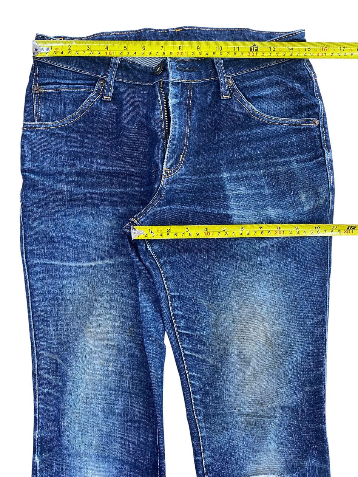 Edwin Vintage Edwin Faded Wash Ripped Style Flare Jeans Size US 30 / EU 46 - 5 Thumbnail