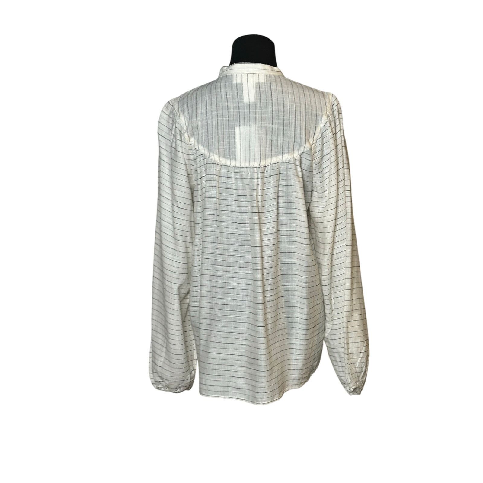 H&M H&M white black stripes long sleeves tunic blouse size 8 Size M / US 6-8 / IT 42-44 - 2 Thumbnail