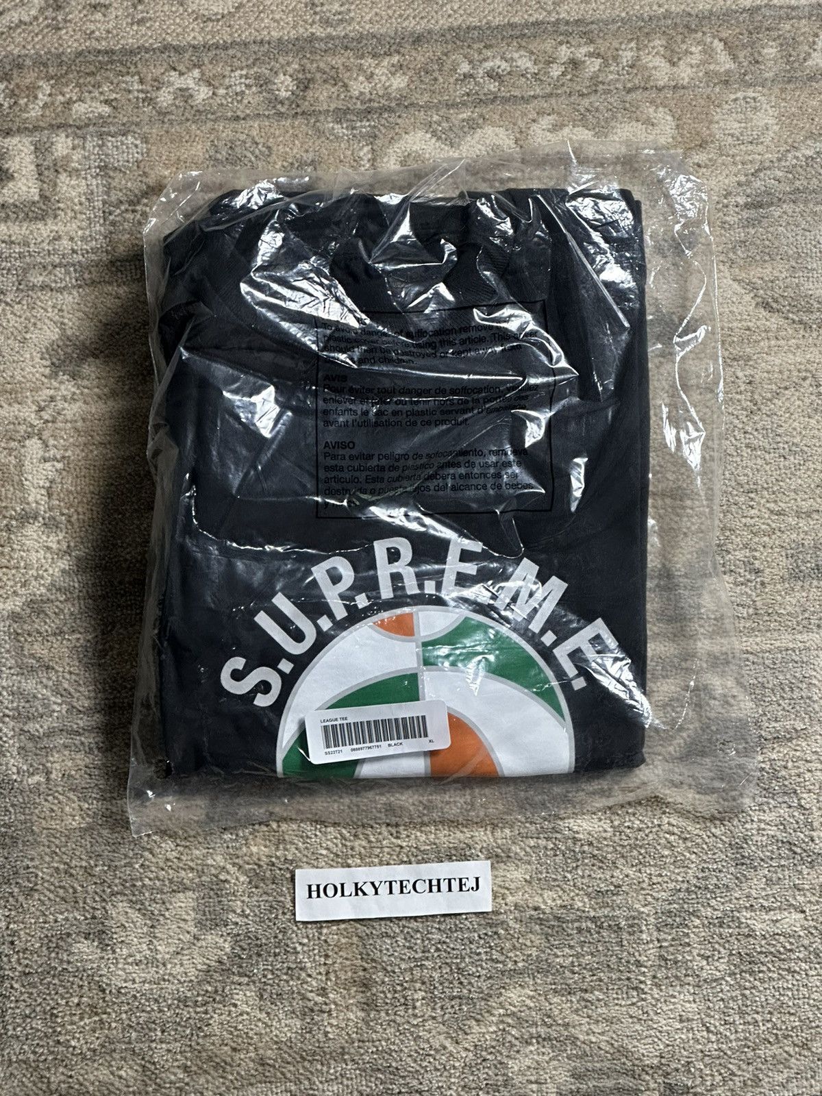 Supreme Supreme League Tee - Black - XL - SS23 Size US XL / EU 56 / 4 - 2 Thumbnail