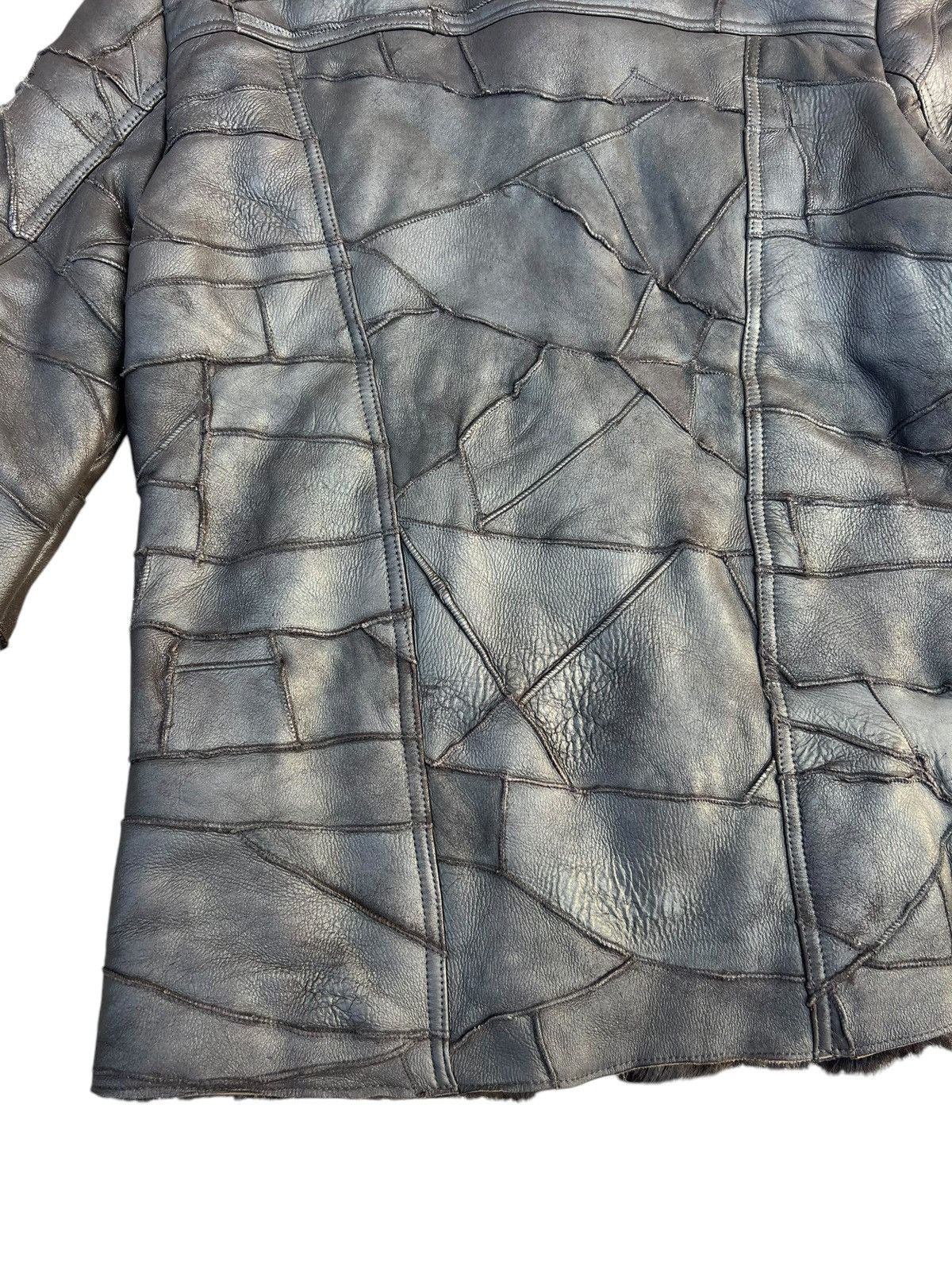 Leather Dope + Drakkar Patchwork Sheepskin Leather Shearling Jacket Size US M / EU 48-50 / 2 - 20 Thumbnail